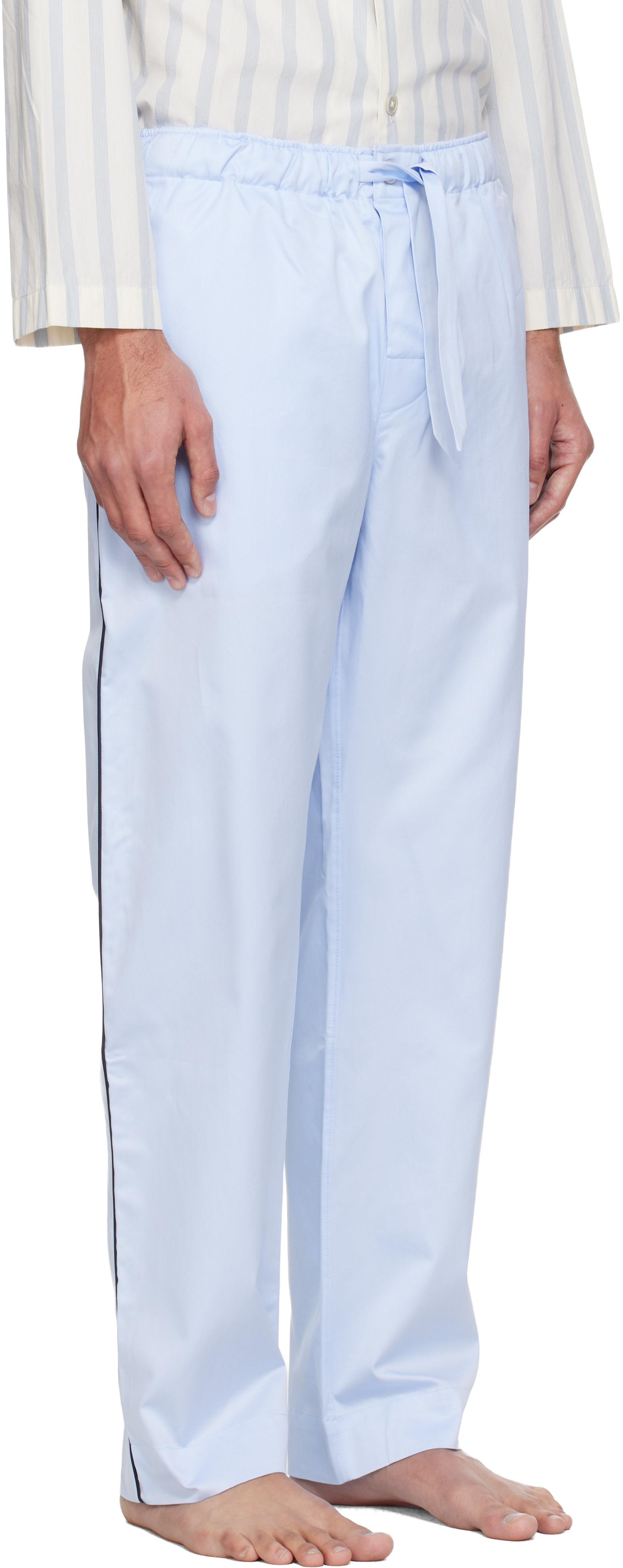 Tekla - Blue Sateen Pyjama Pants