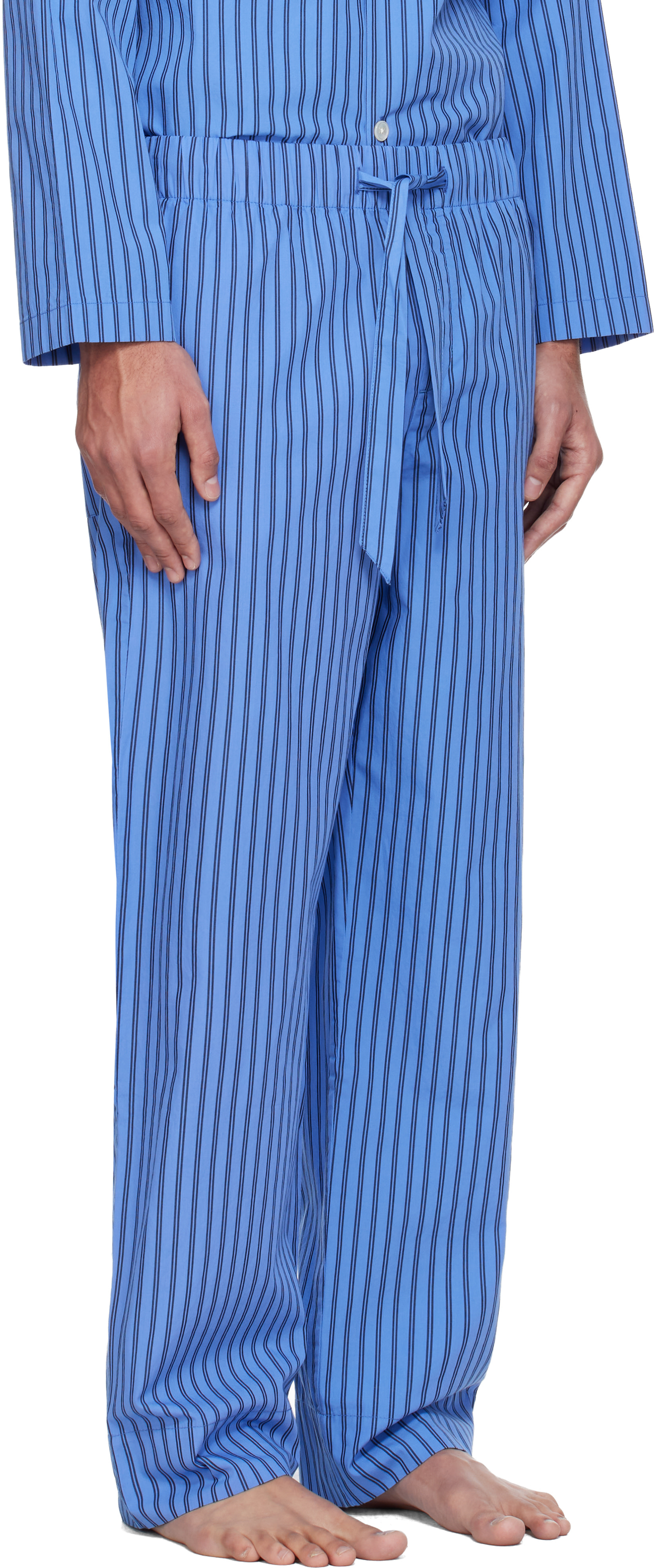 Tekla - Blue Poplin Pyjama Pants