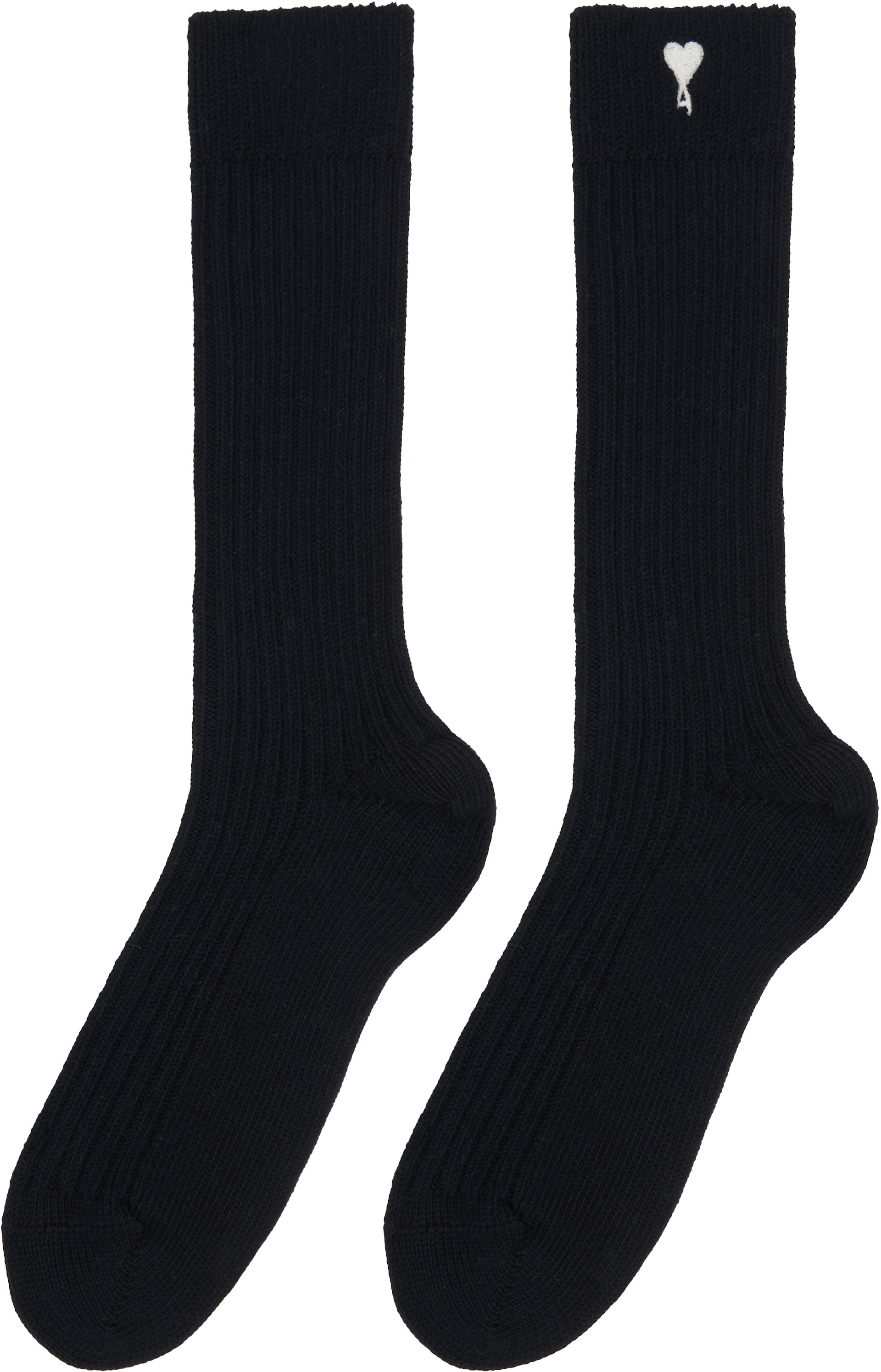AMI Paris - Three-Pack Black Ami De Coeur Socks