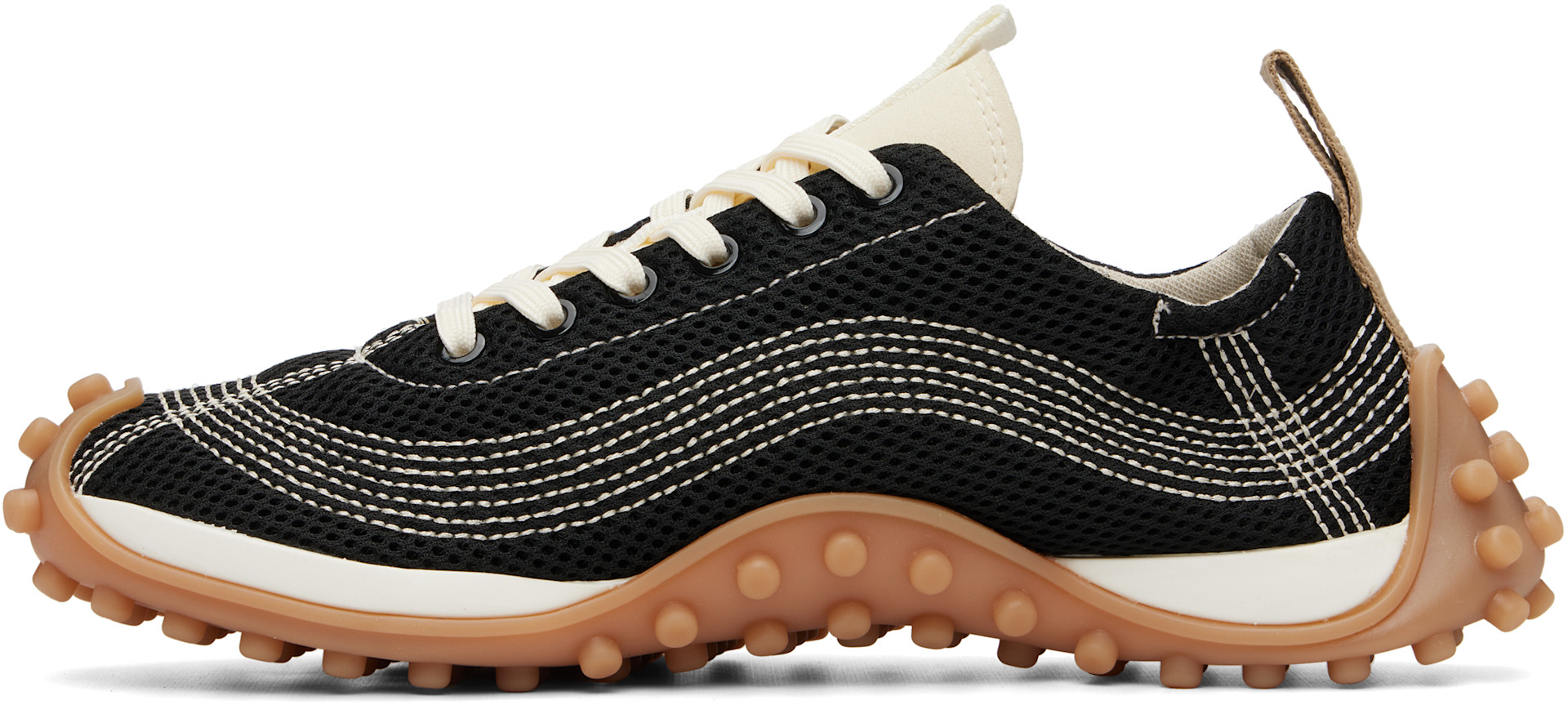 AMI Paris - Black Mirage Mesh Sneakers