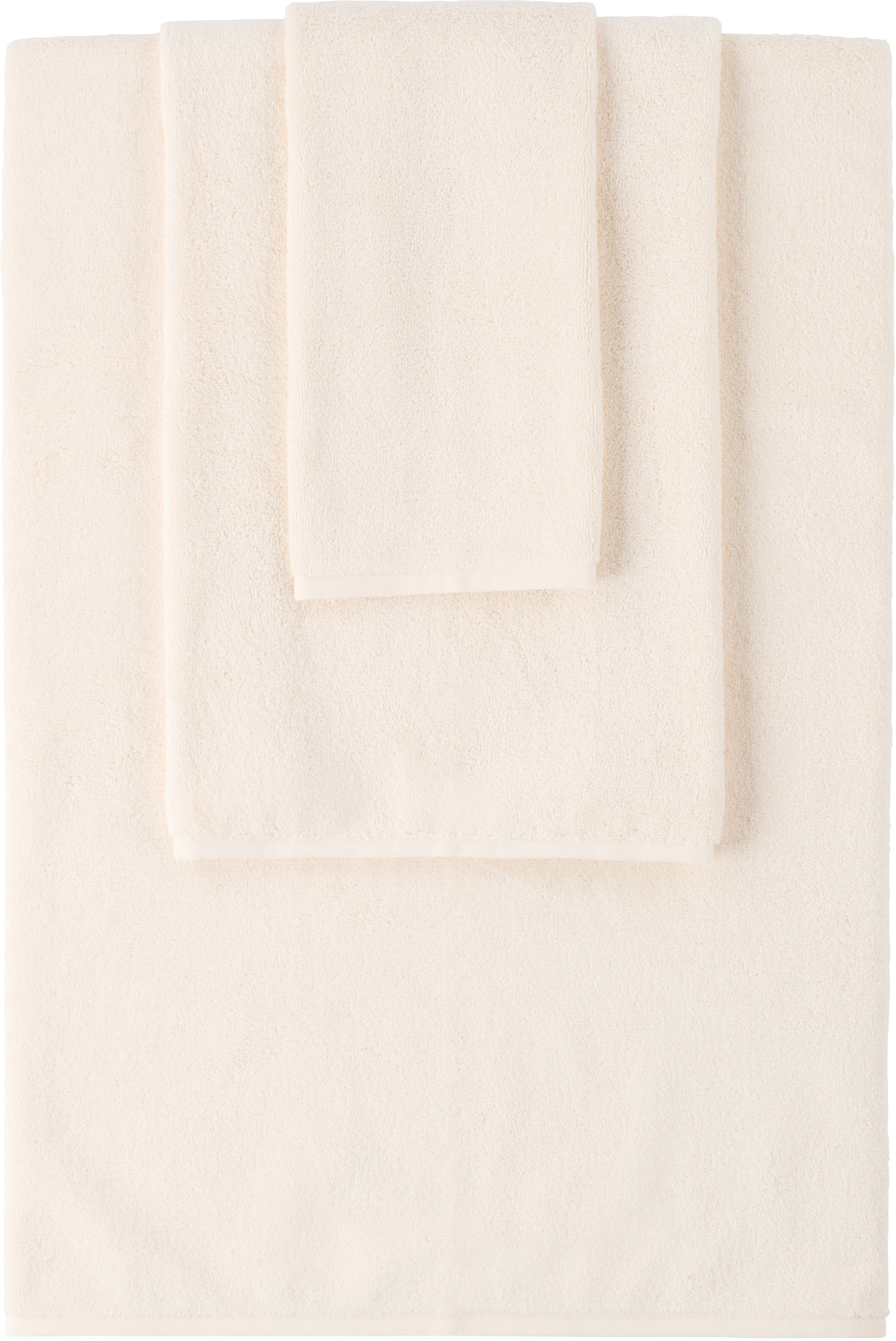 Tekla - Off-White Terrycloth Towel Set, 3 pcs