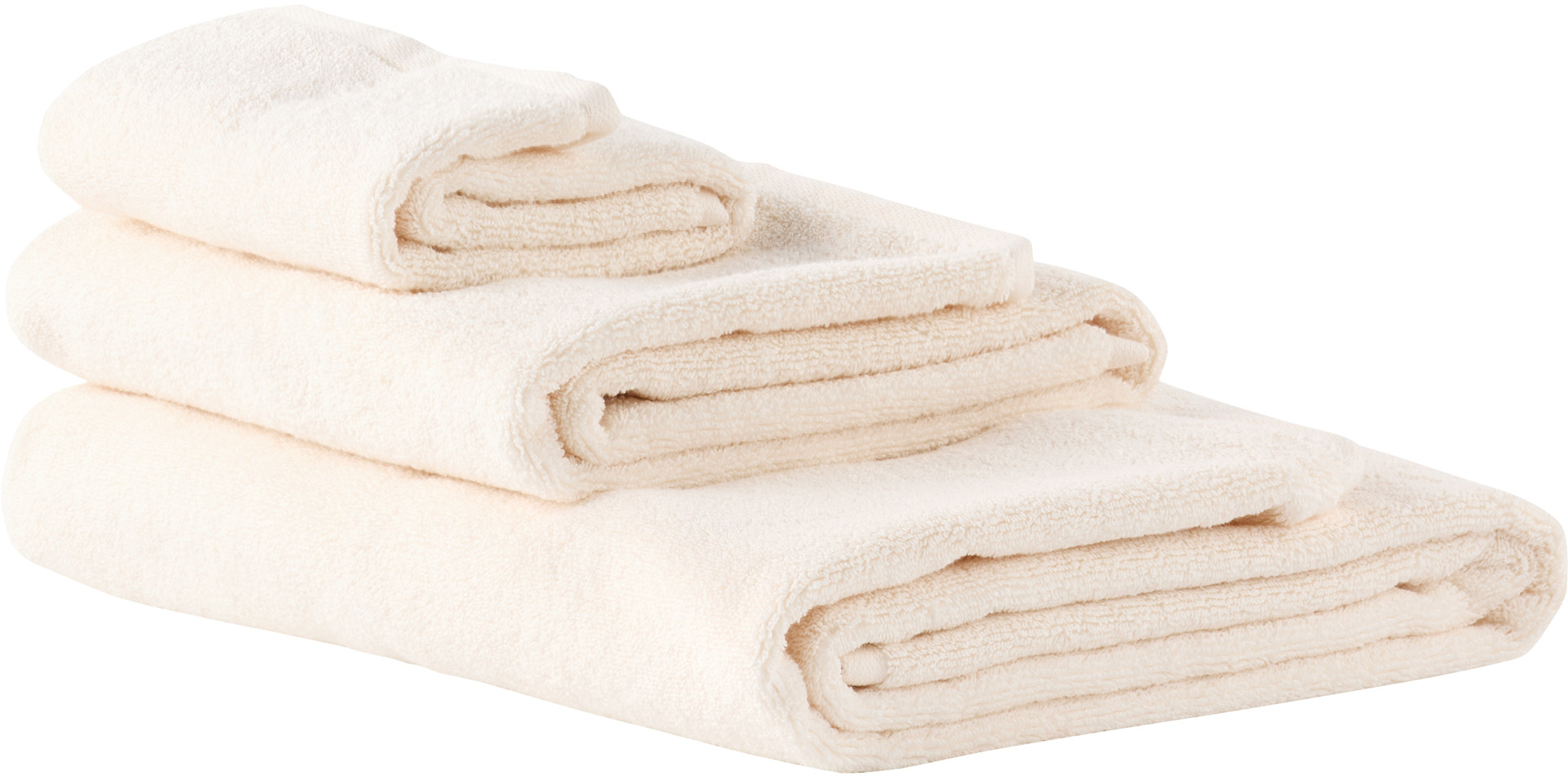 Tekla - Off-White Terrycloth Towel Set, 3 pcs