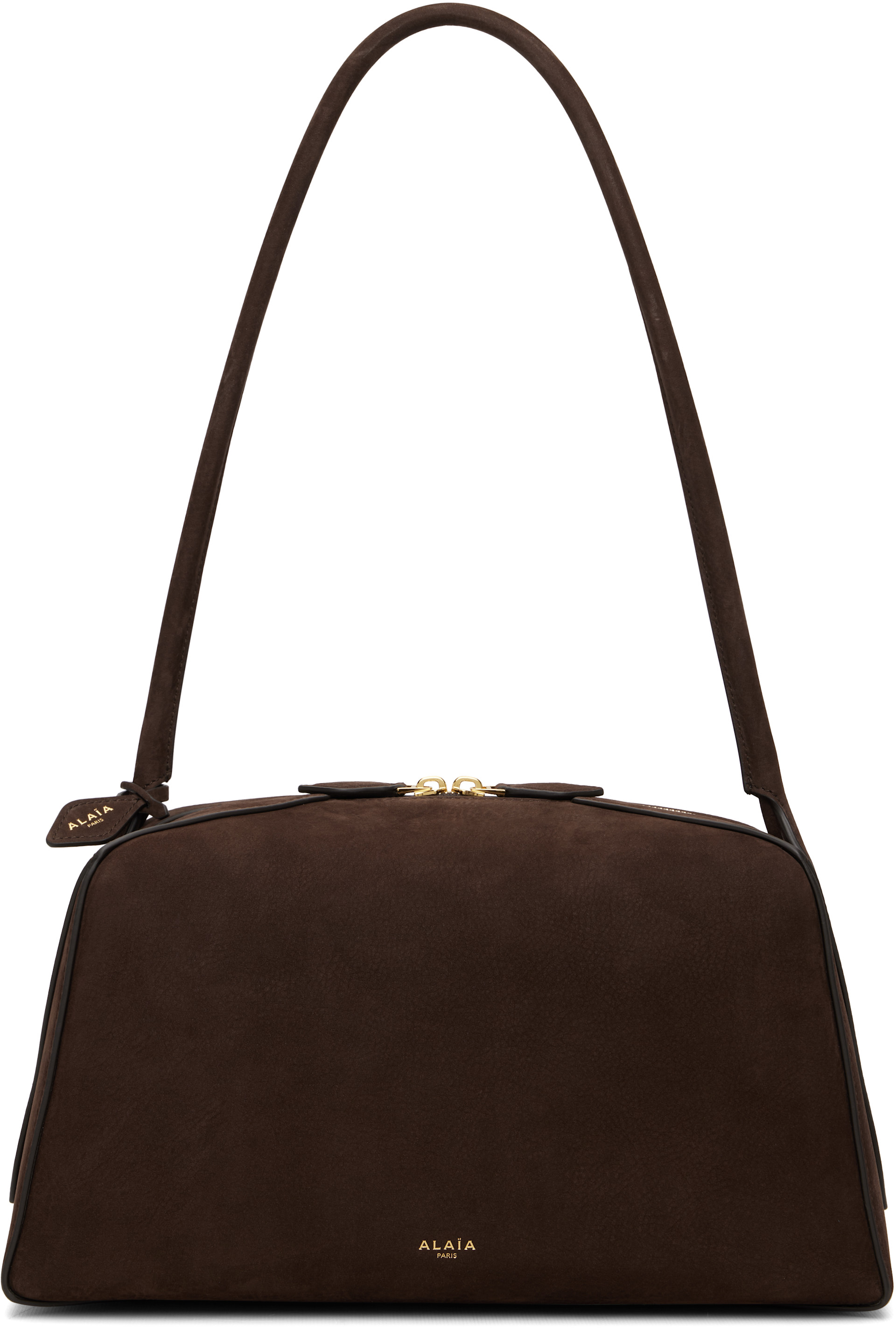 ALAÏA - Sac 'Le bouledogue' brun