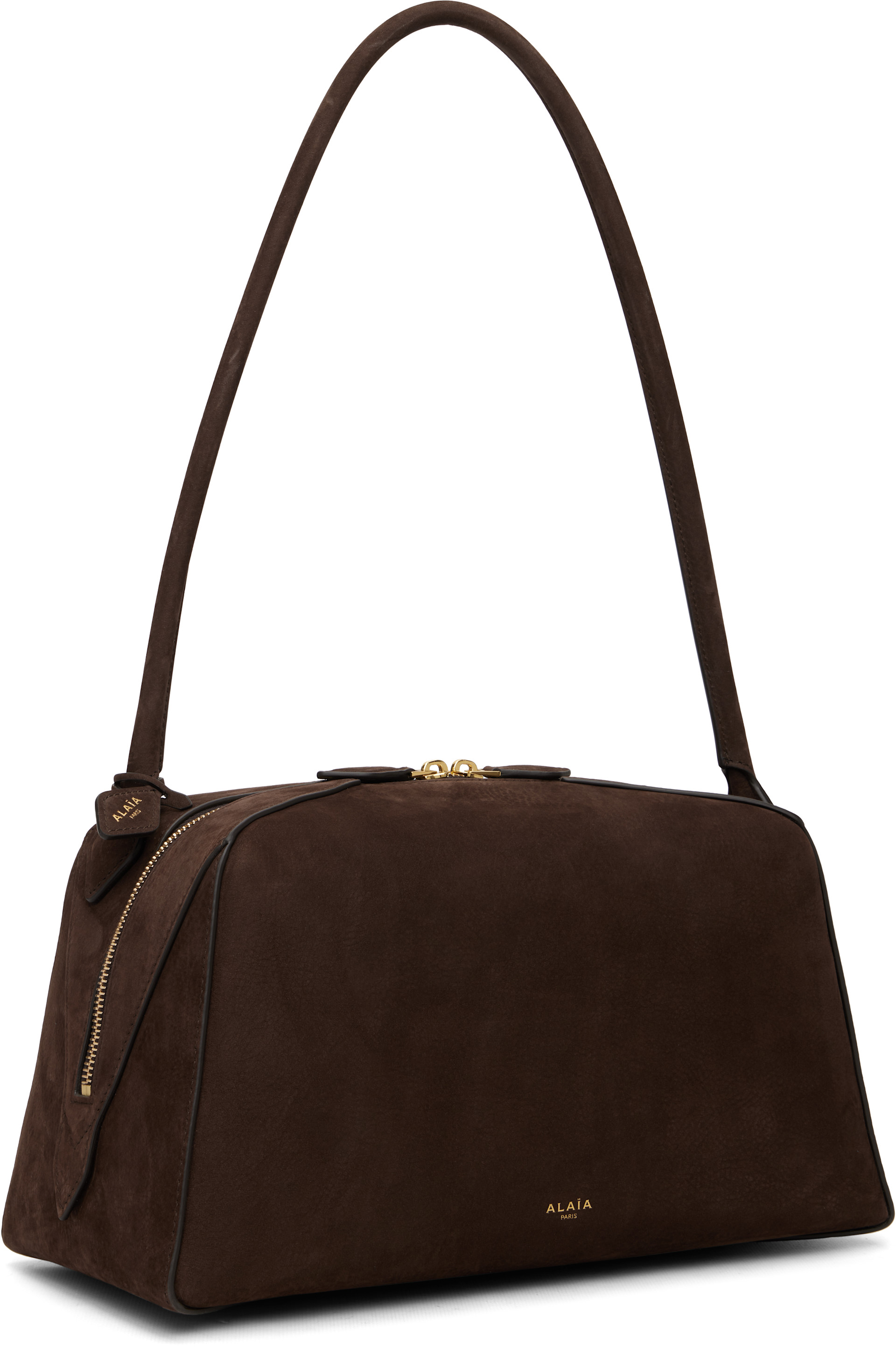 ALAÏA - Sac 'Le bouledogue' brun