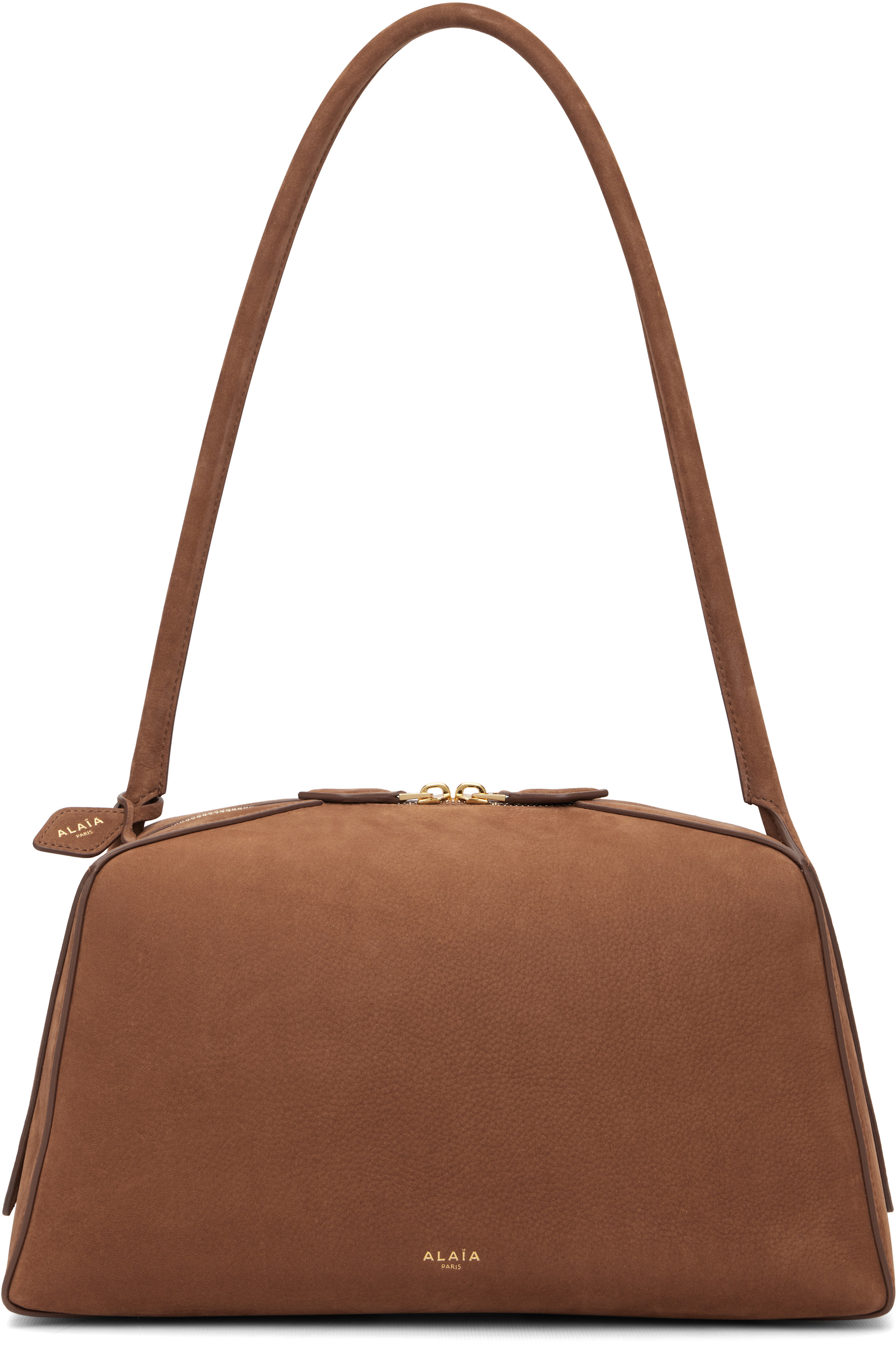 ALAÏA - Sac 'Le bouledogue' brun