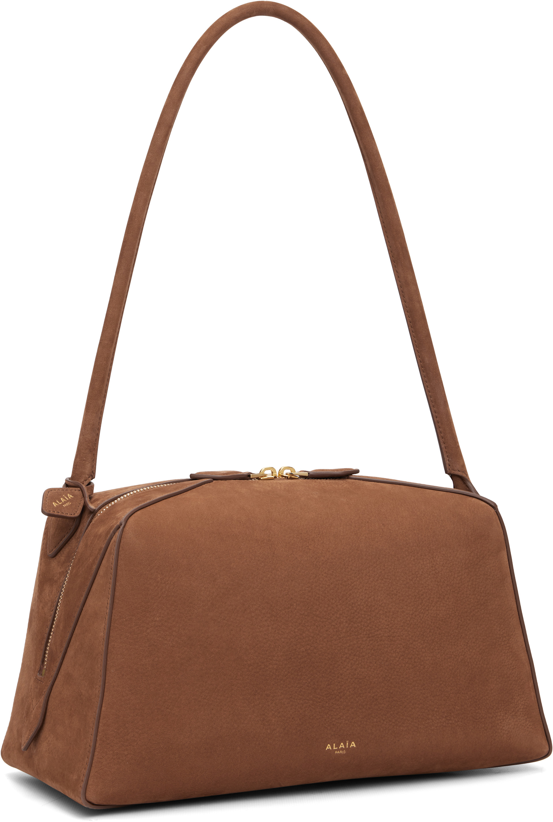 ALAÏA - Sac 'Le bouledogue' brun