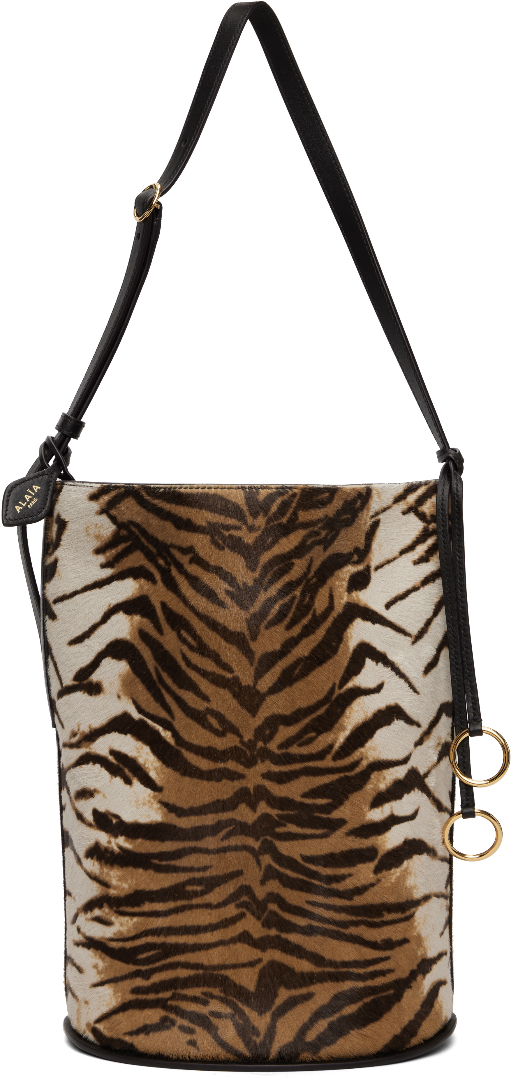 ALAÏA - Petit sac seau Hip brun