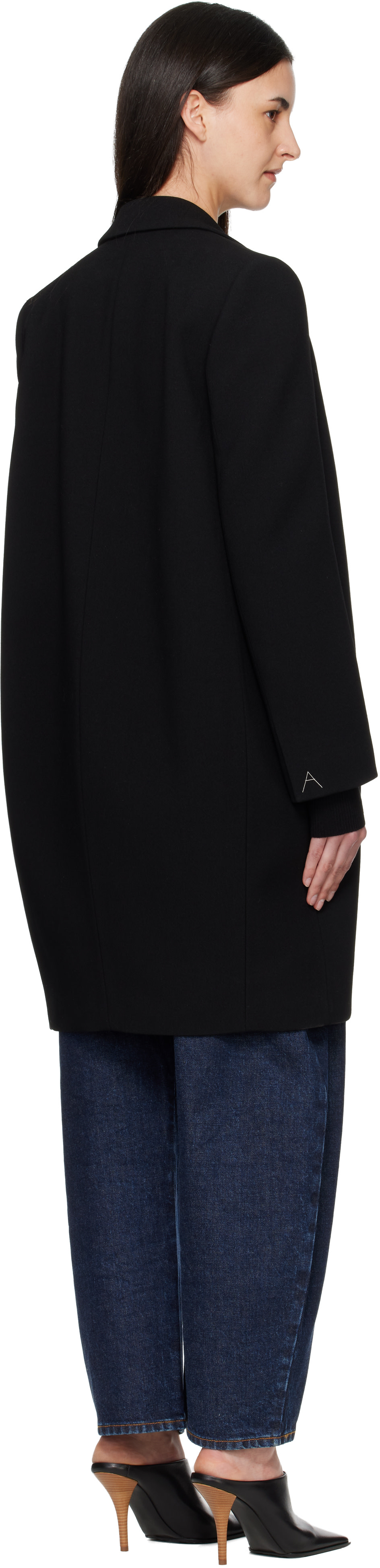 ALAÏA - 블랙 버진 울 코트