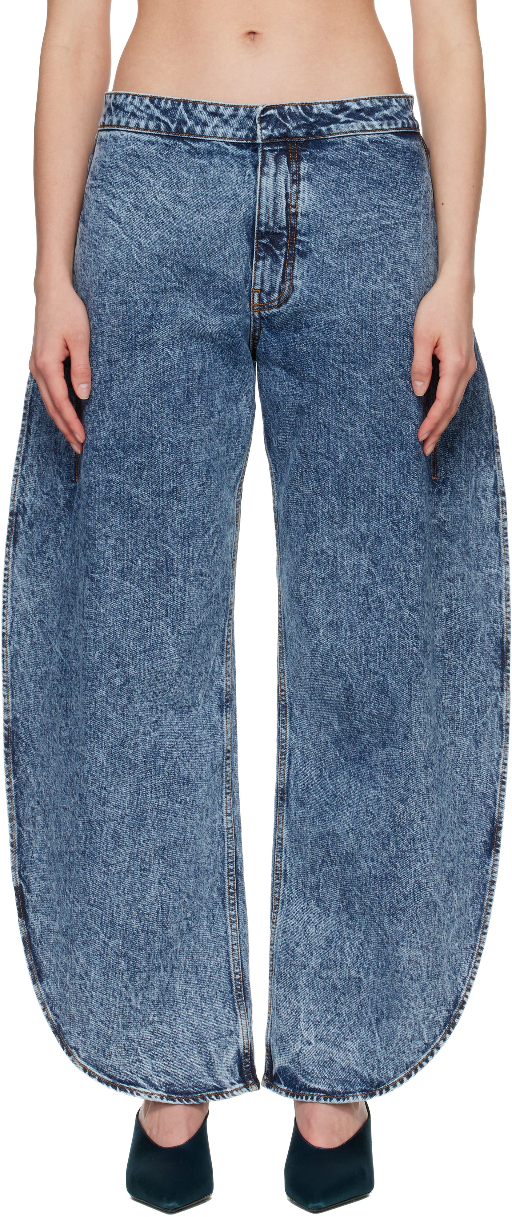 ALAÏA - Jean Petal bleu