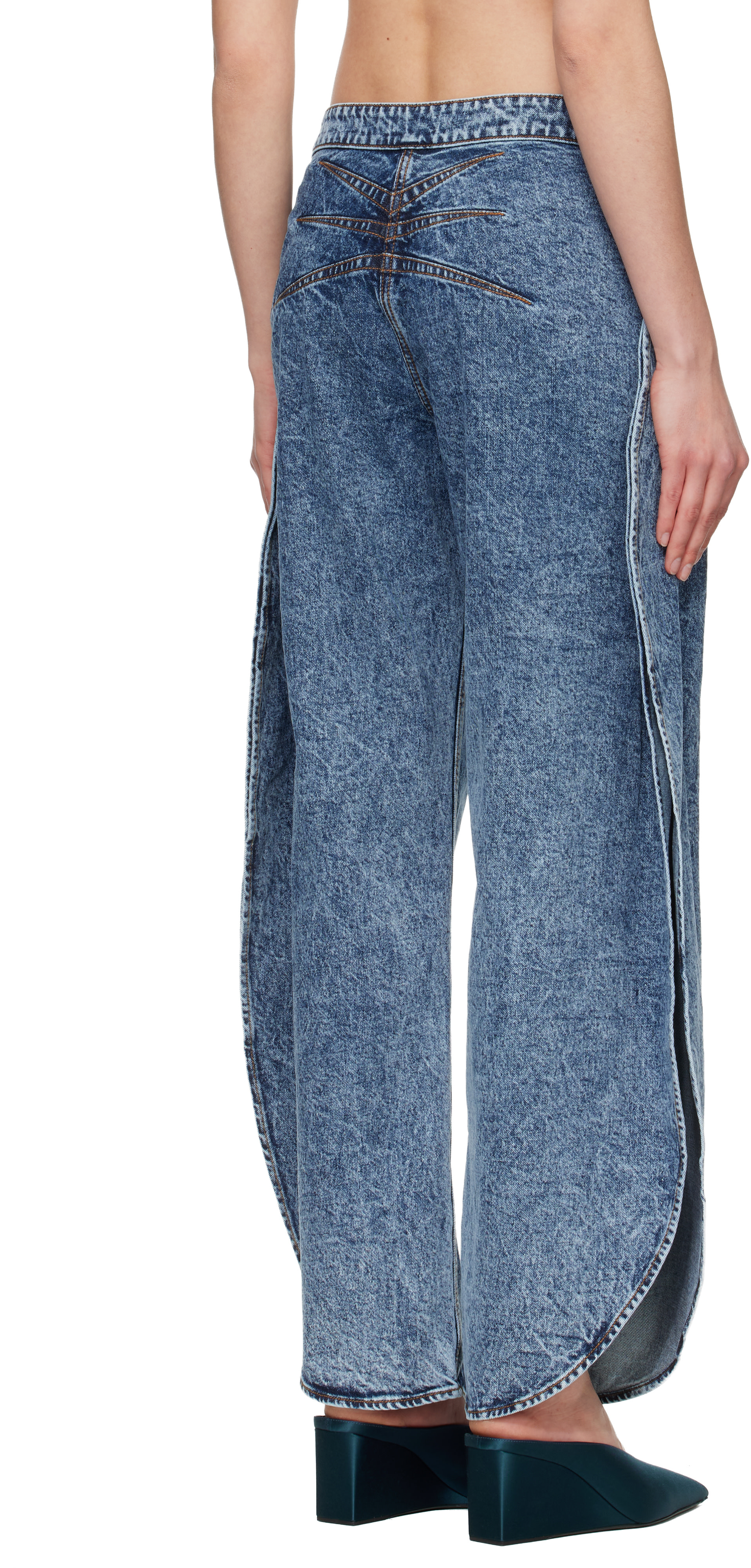 ALAÏA - Jean Petal bleu