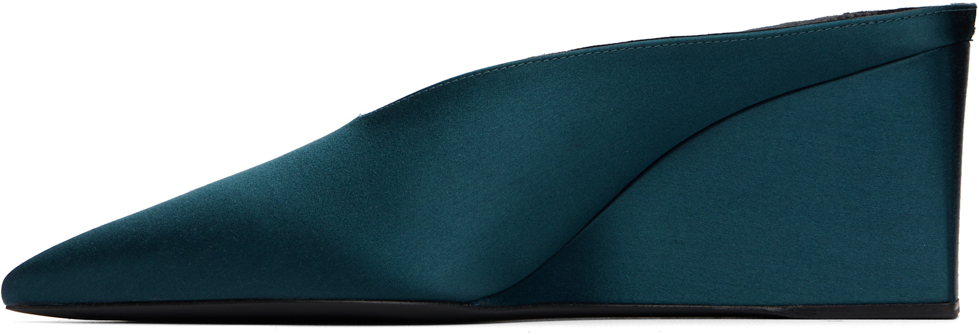 ALAÏA - Chaussures à talon de style mule Cube bleues