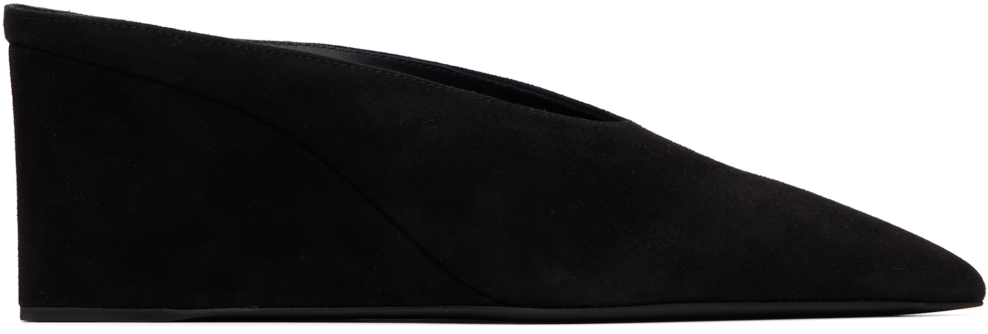 ALAÏA - Chaussures à talon compensé de style mule Cube noires