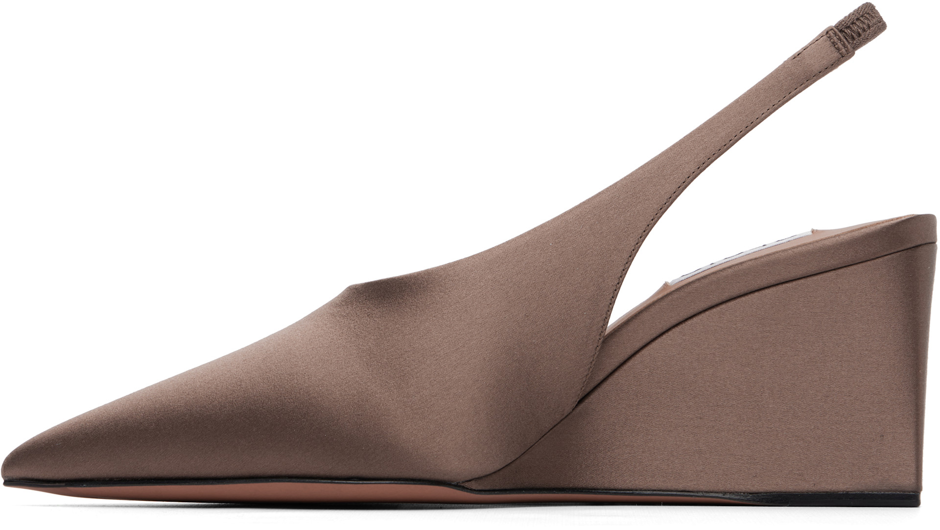 ALAÏA - Chaussures à talon compensé Cube brunes à bride arrière
