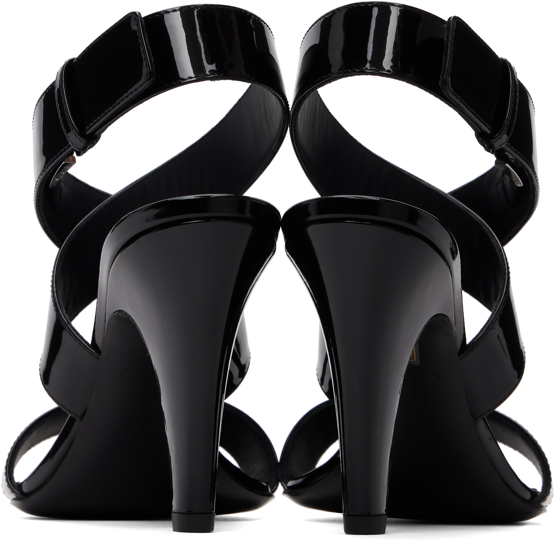 ALAÏA - Sandales à talon Cone noires