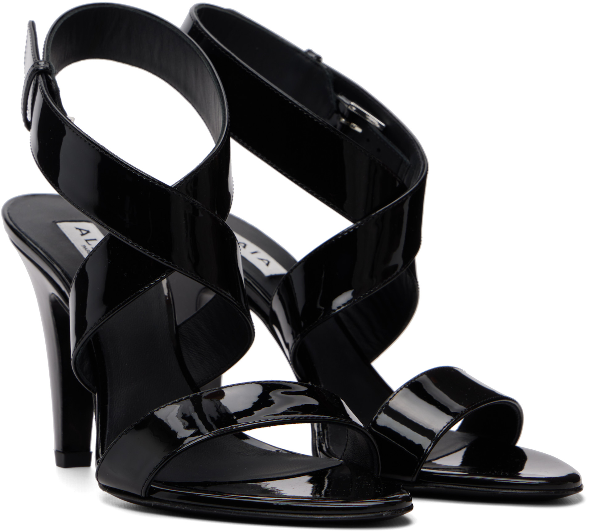 ALAÏA - Sandales à talon Cone noires