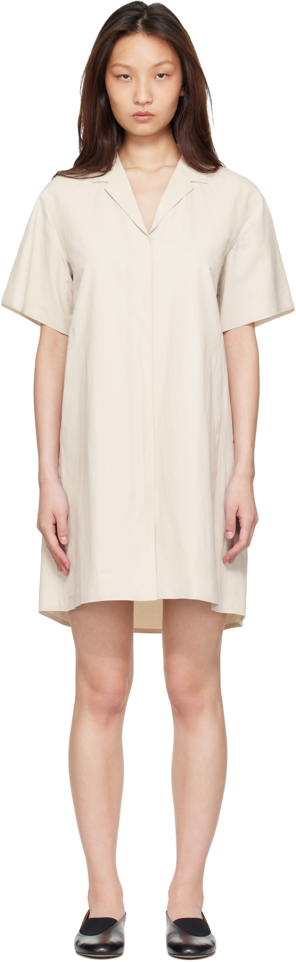 Veilance - Robe midi Diantric SL blanc cassé