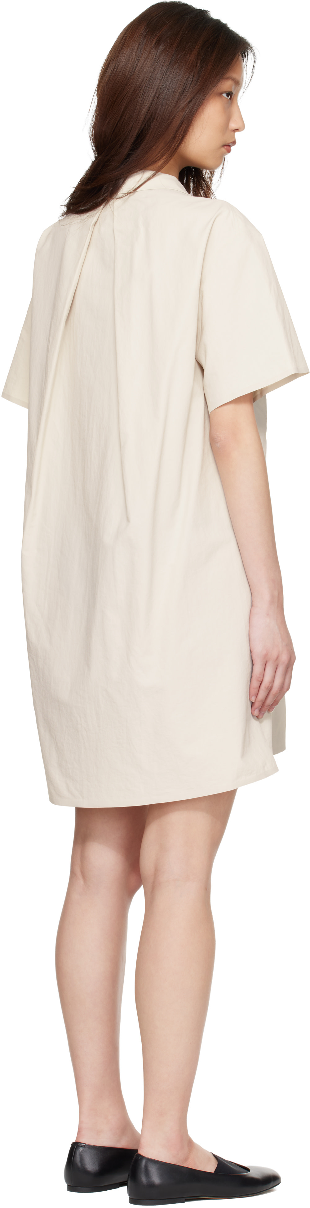 Veilance - Robe midi Diantric SL blanc cassé
