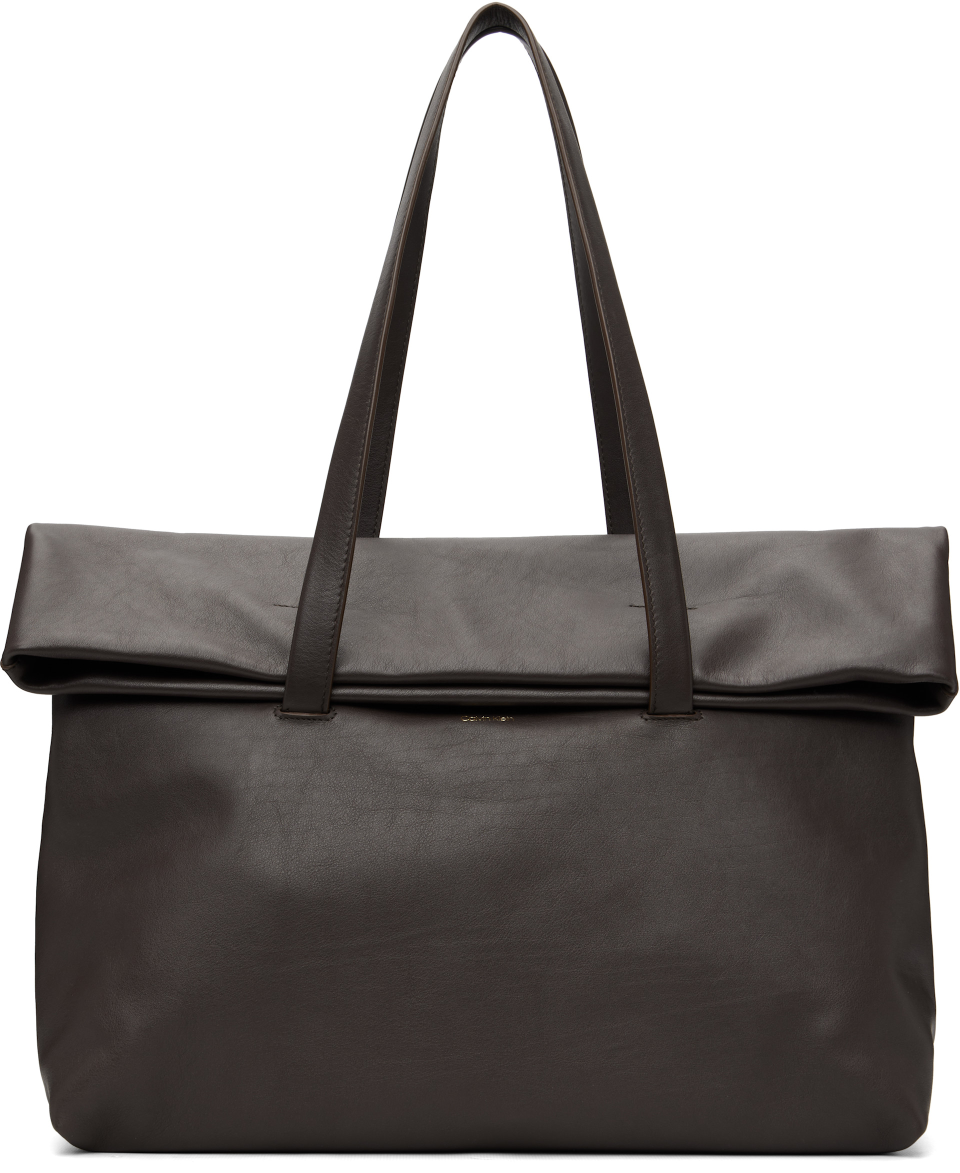 Calvin Klein Collection: ブラウン NY City North South トートバッグ 
