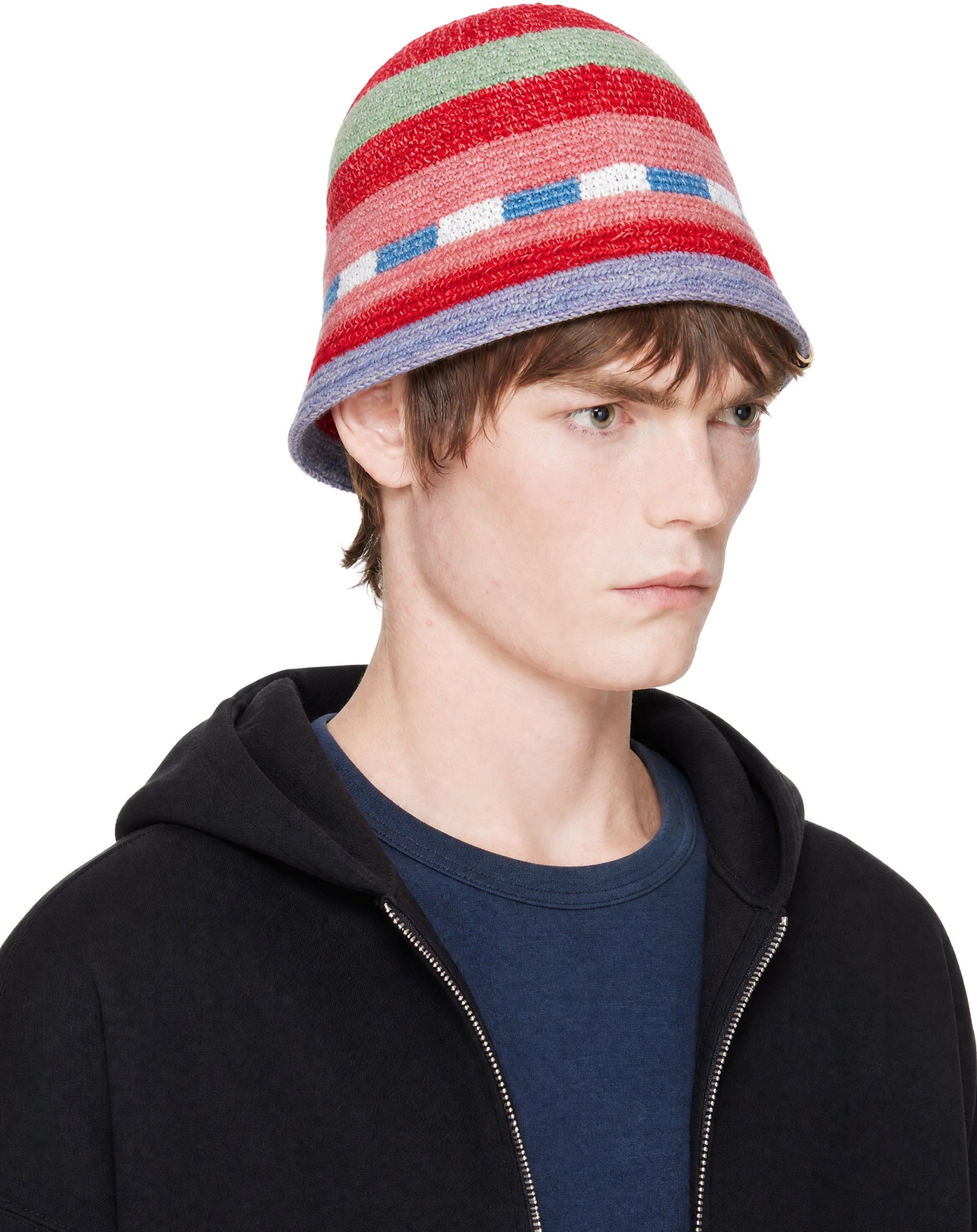 visvim - Chapeau Meda rouge en crochet
