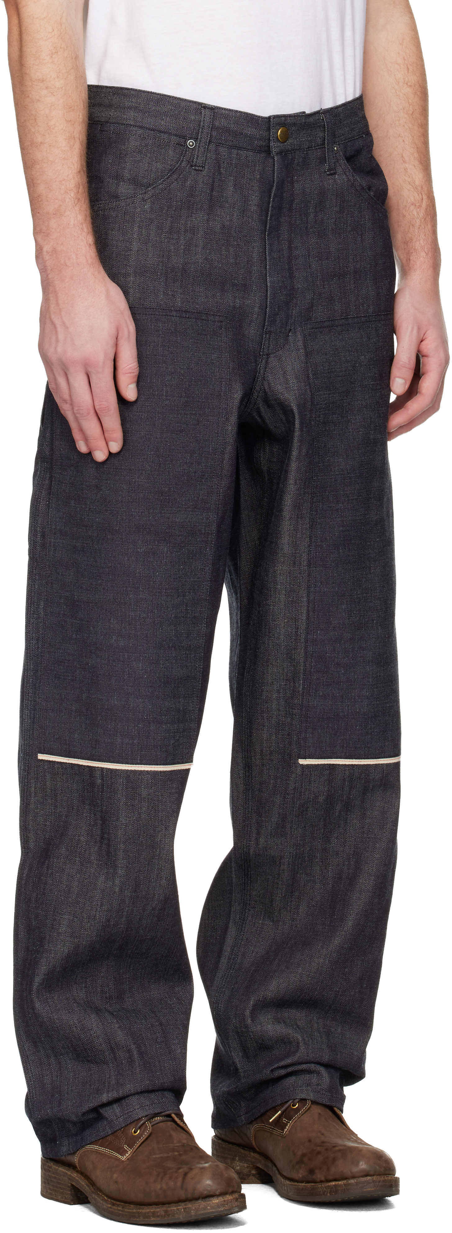 visvim - Jean menuisier bleu marine