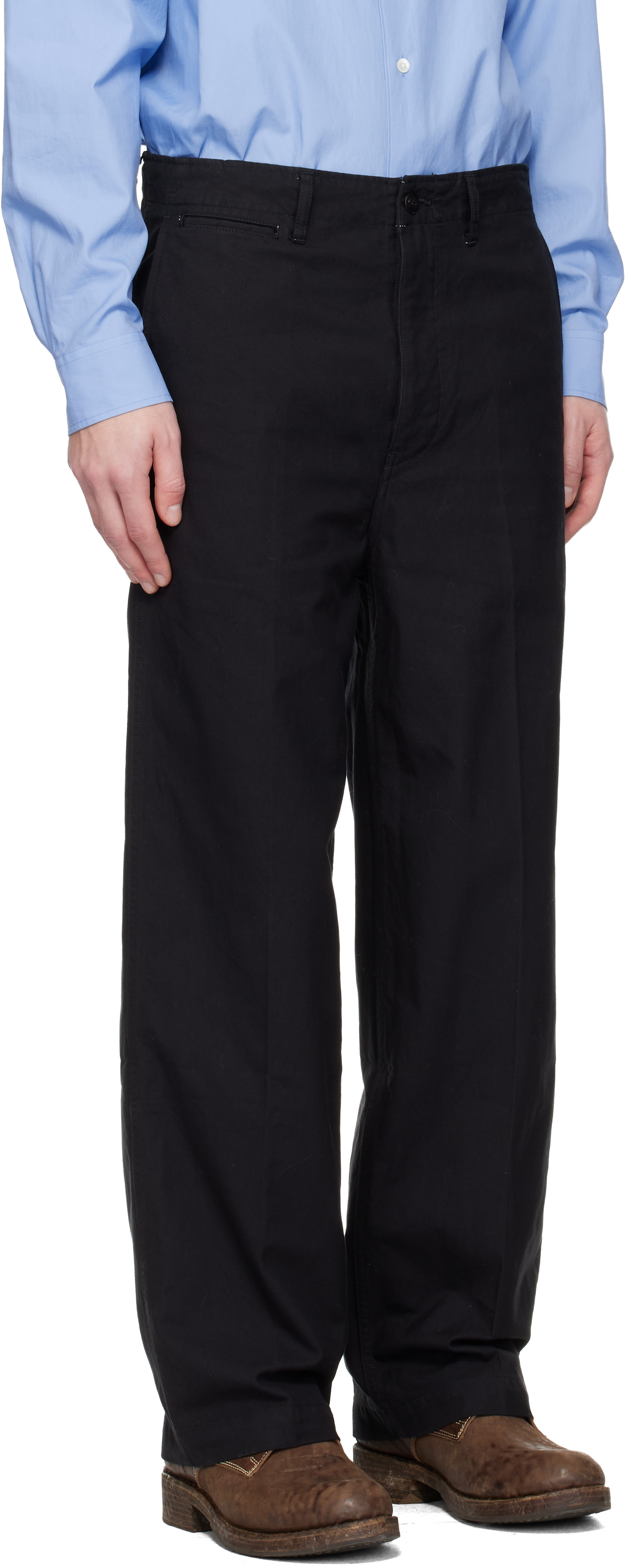 visvim - Pantalon chino ample Ex noir
