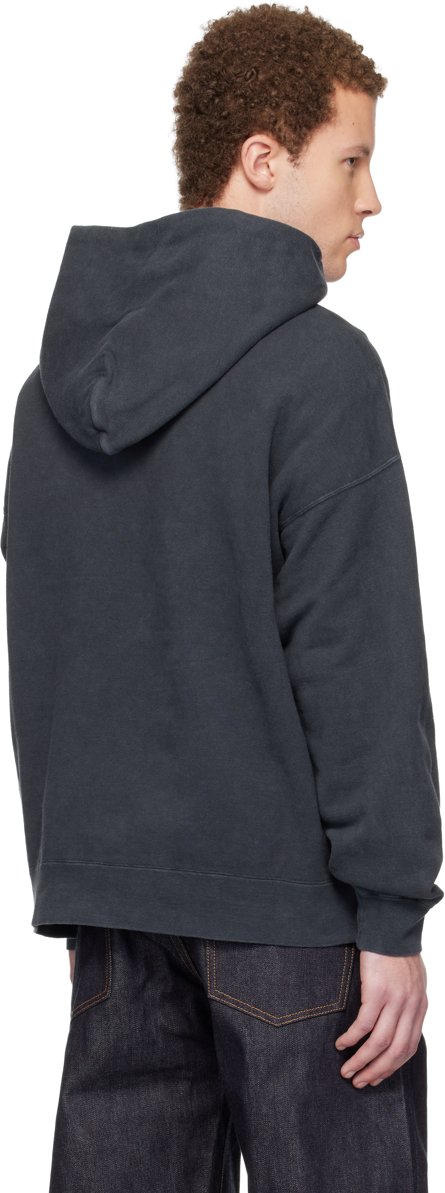 visvim: ブラック Jumbo SB P.O. DMGD フーディ | SSENSE 日本