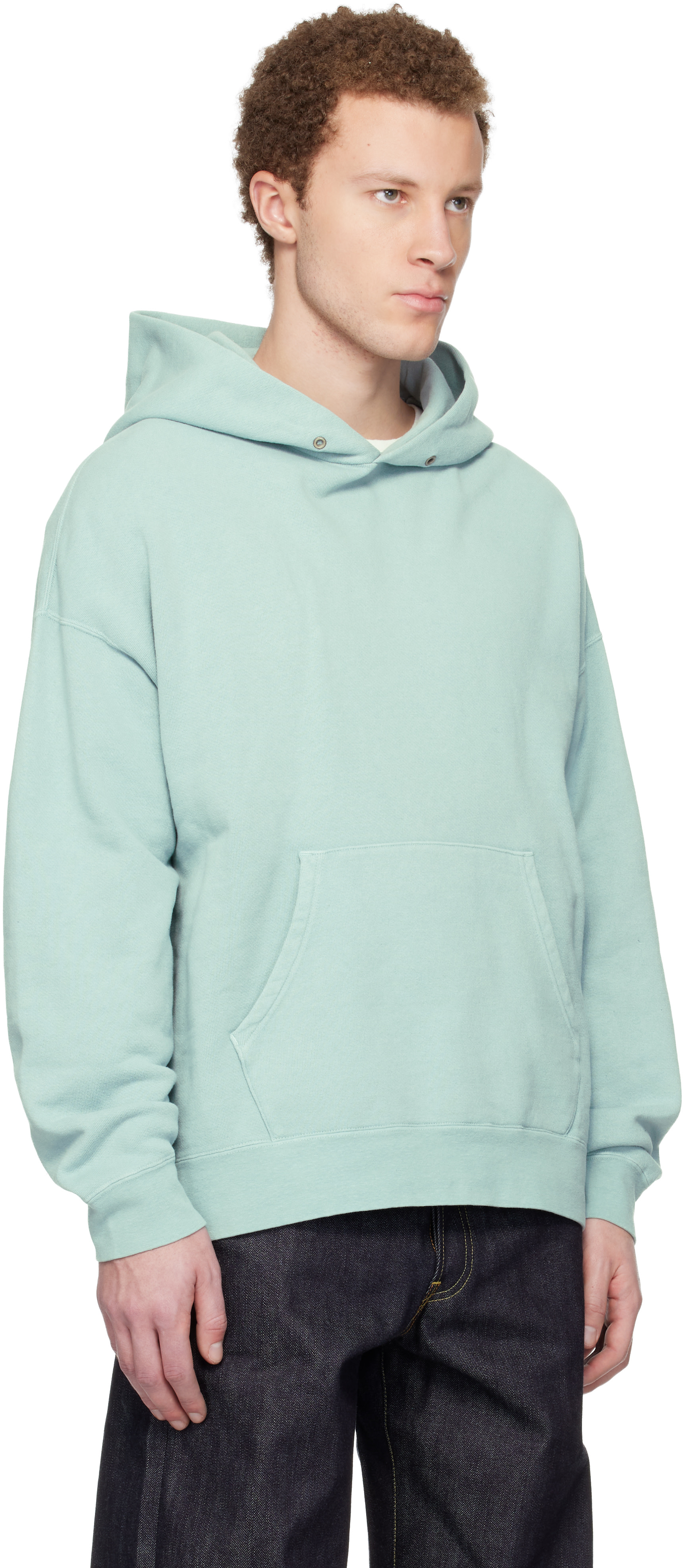 visvim - Pull à capuche surdimensionné P.O. bleu