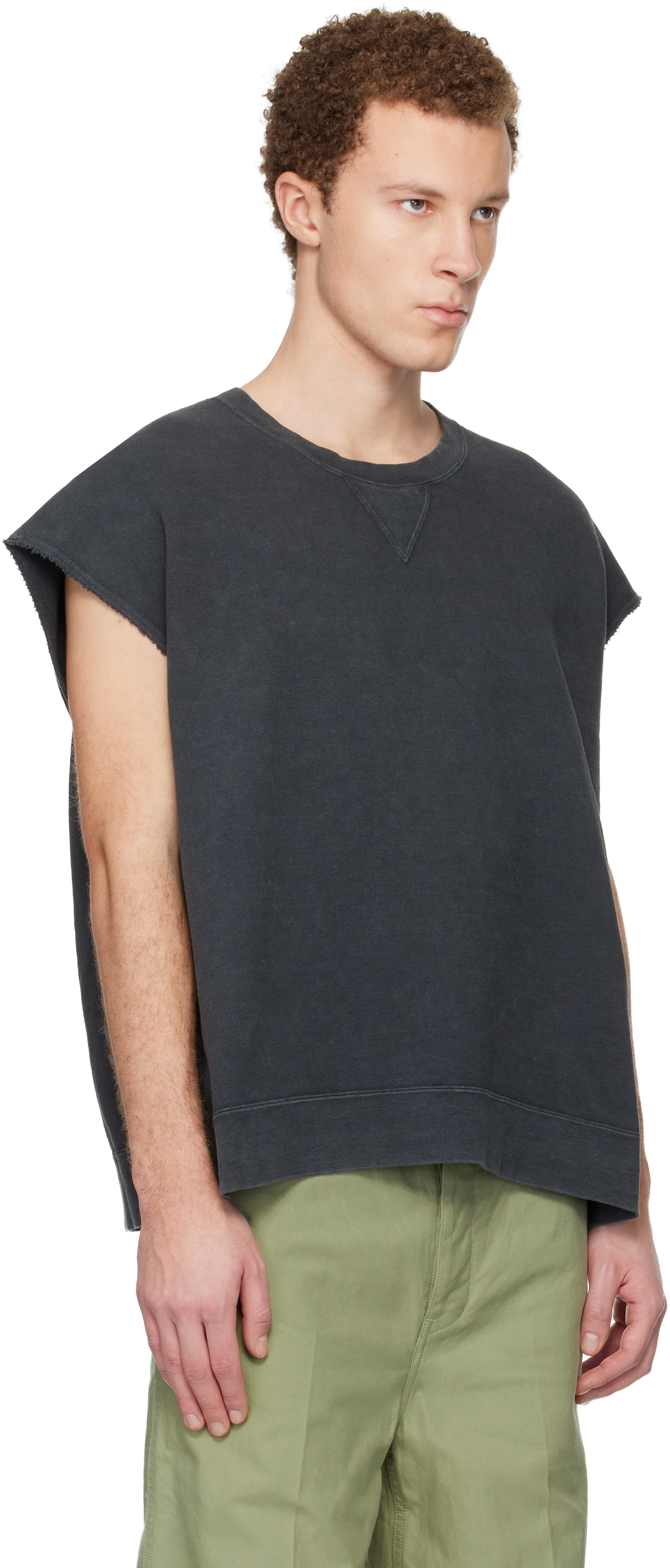 visvim - Pull molletonné sans manches Mondo noir