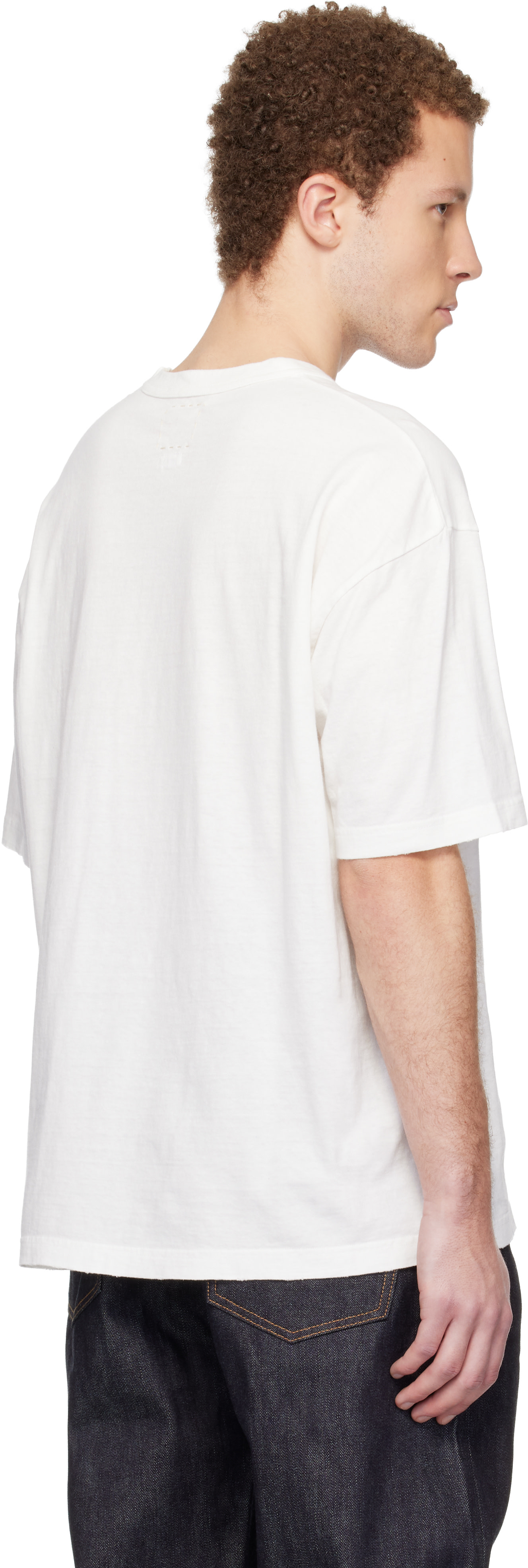 visvim - Off-White Jumbo S/S "V" Crash T-shirt