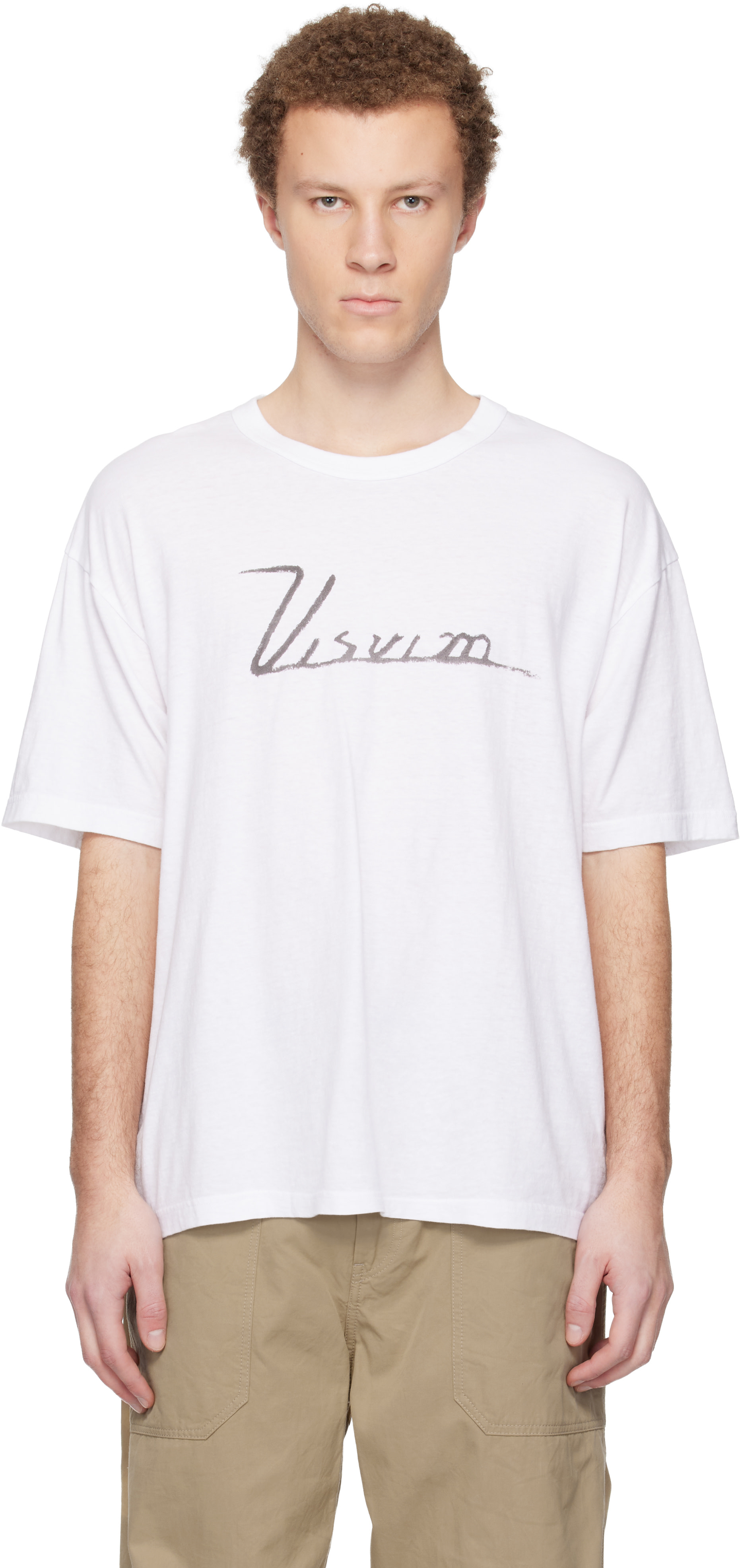 visvim - 화이트 점보 S/S 비즈빔 티셔츠