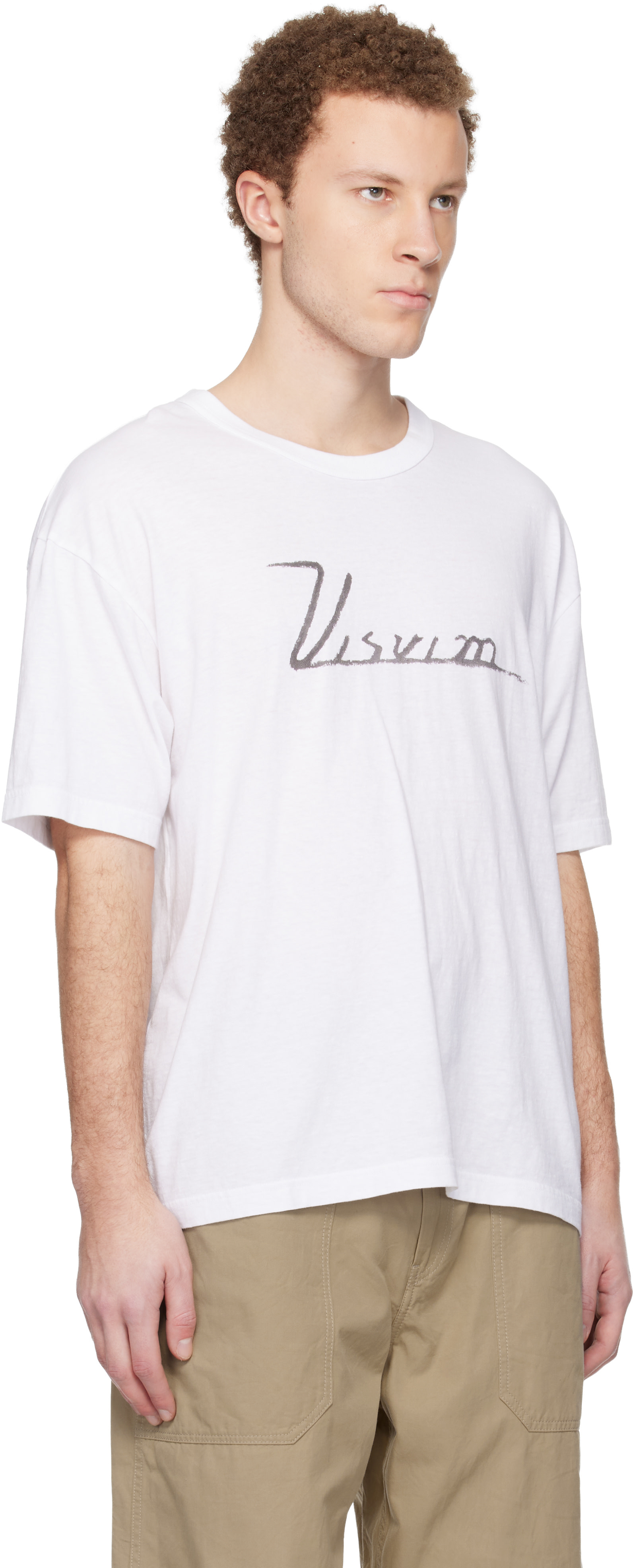 visvim - 화이트 점보 S/S 비즈빔 티셔츠