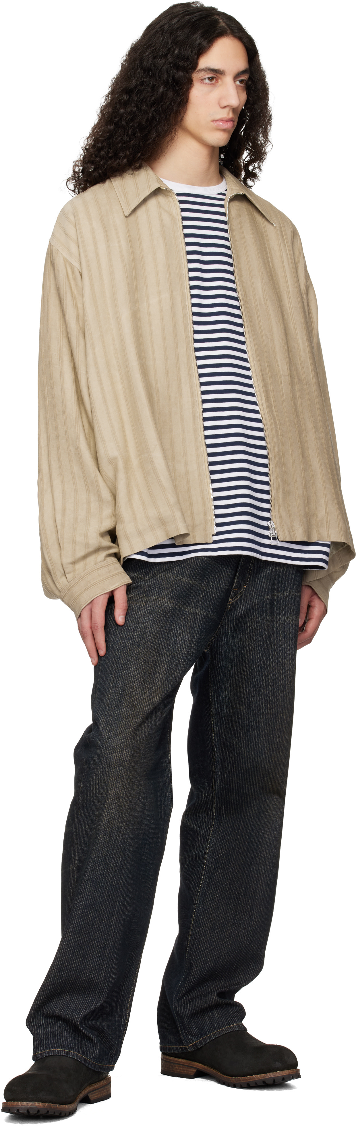 visvim - 블랙 고너그라트 미드 포크 첼시 부츠