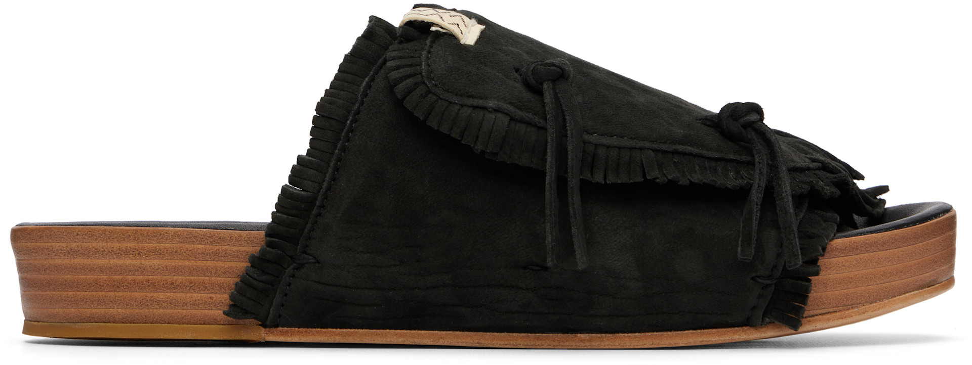 visvim - 블랙 크리스토 샤먼 포크 샌들