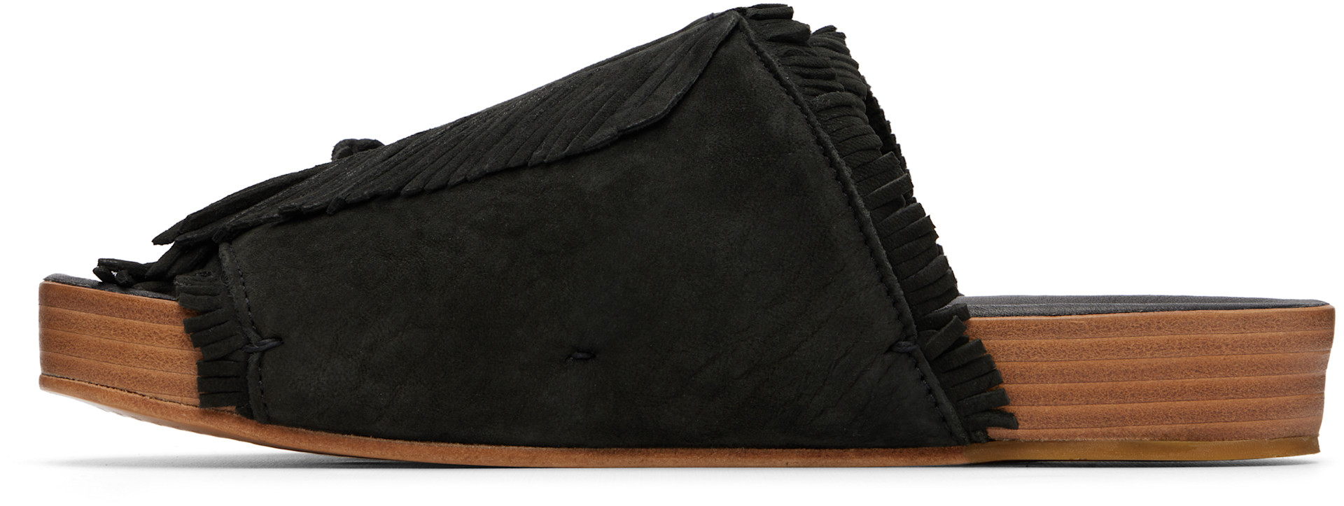 visvim - 블랙 크리스토 샤먼 포크 샌들