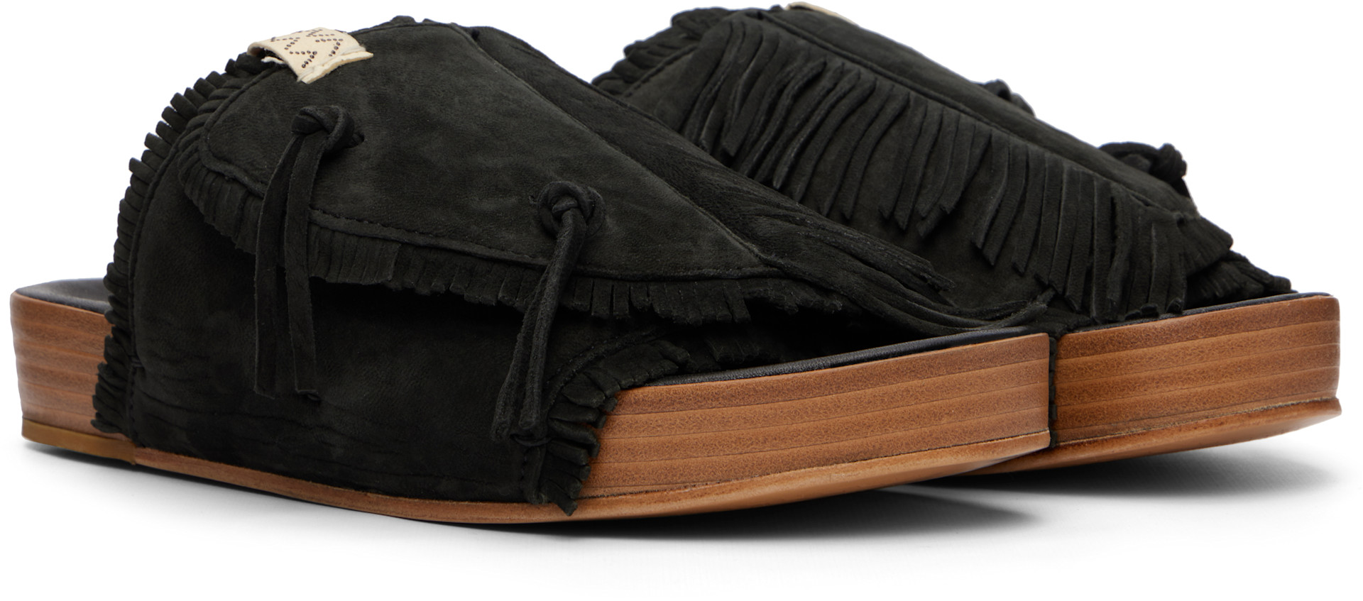 visvim - 블랙 크리스토 샤먼 포크 샌들