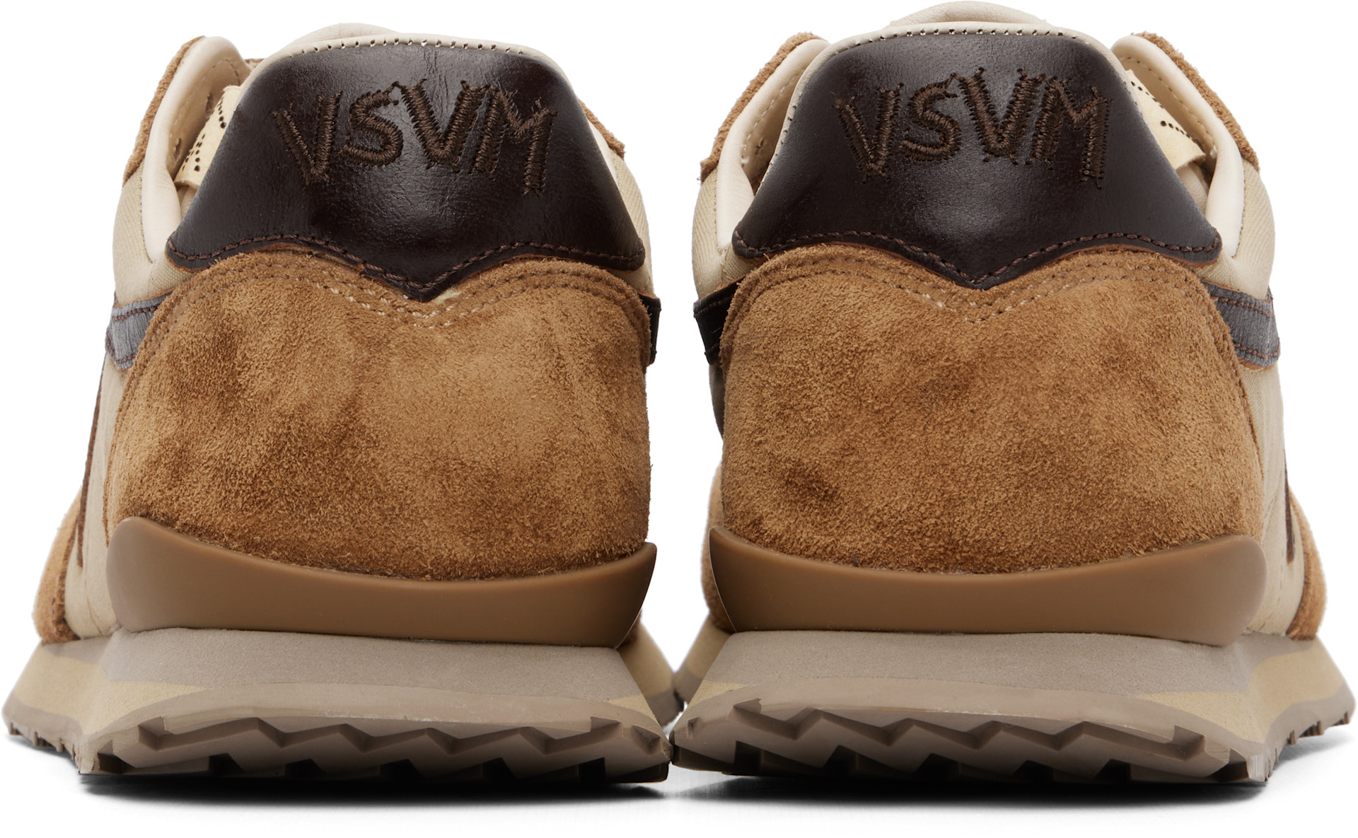 visvim: Beige FKT Runner Sneakers | SSENSE Canada