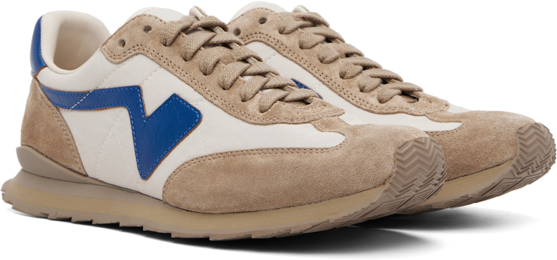 visvim - Baskets de courses FKT gris et beige