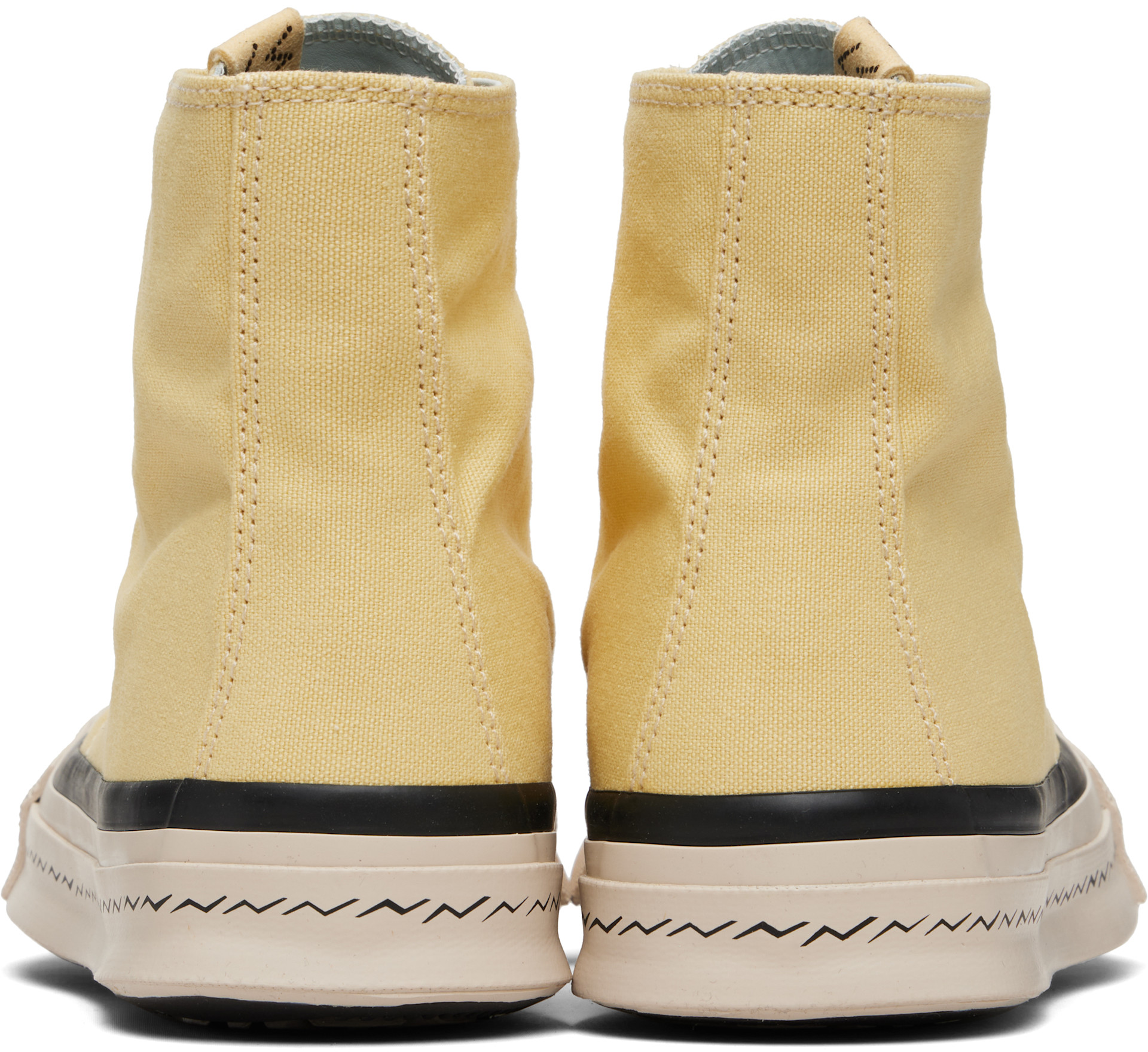 visvim: Yellow Skagway Hi Sneakers | SSENSE