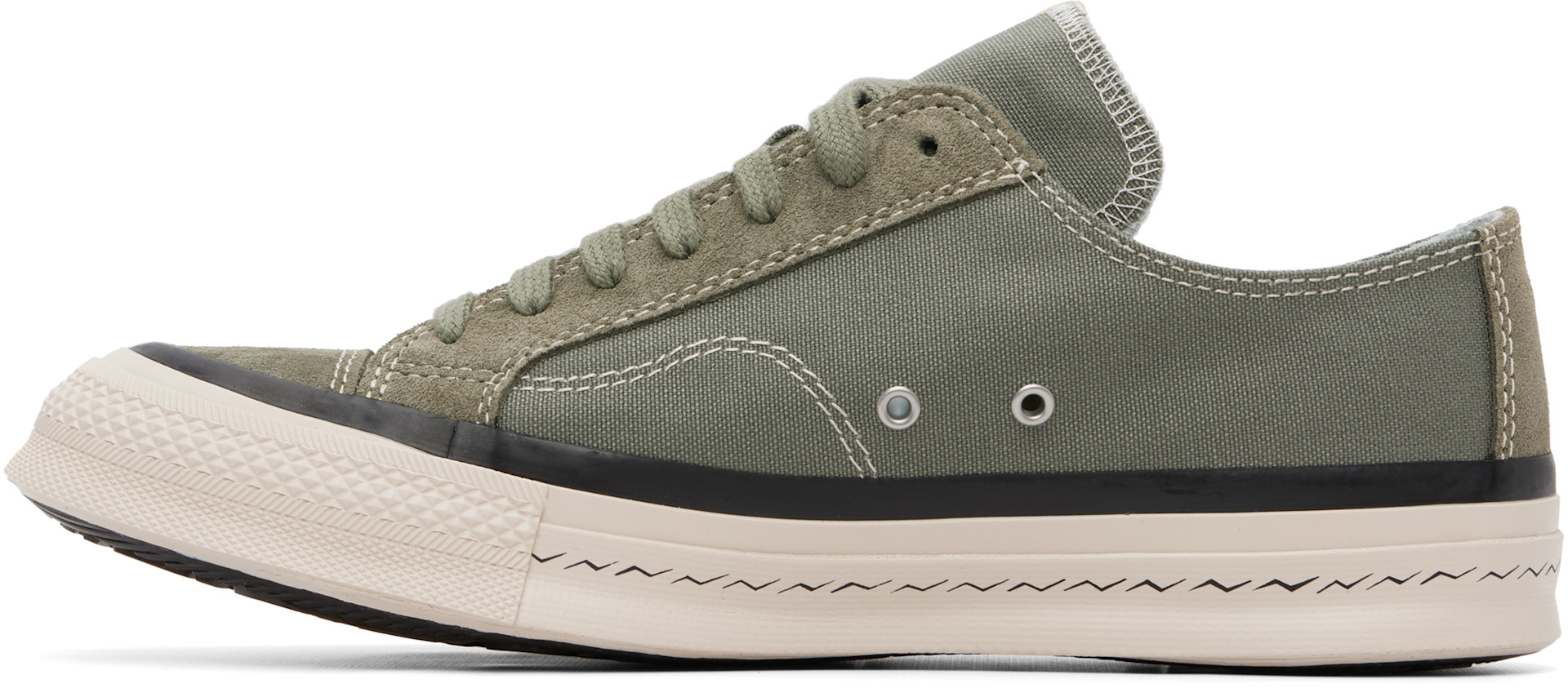 visvim - 카키 놀란 로우탑 스니커즈