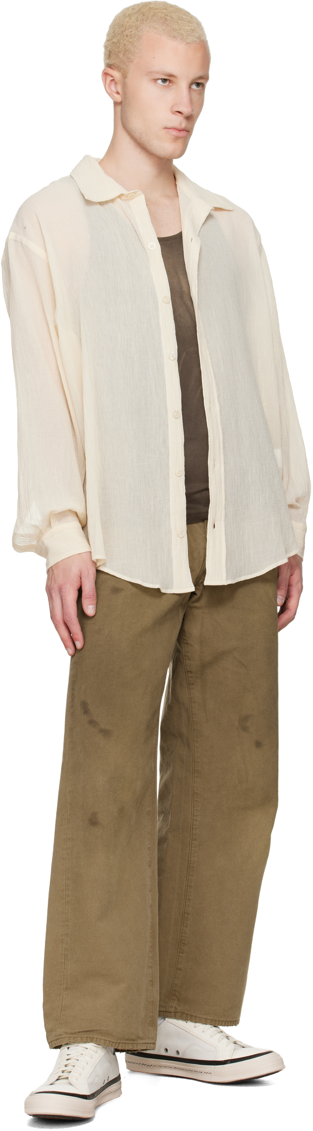visvim - Baskets basses Nolan blanches
