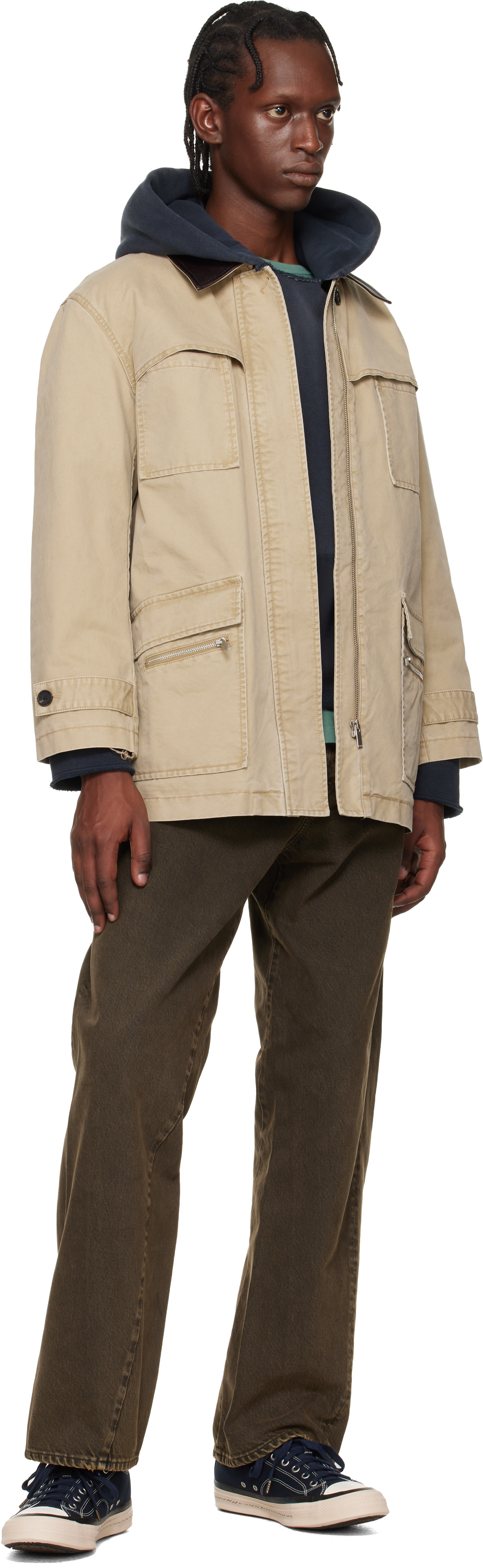 visvim - Baskets basses Skagway bleu marine