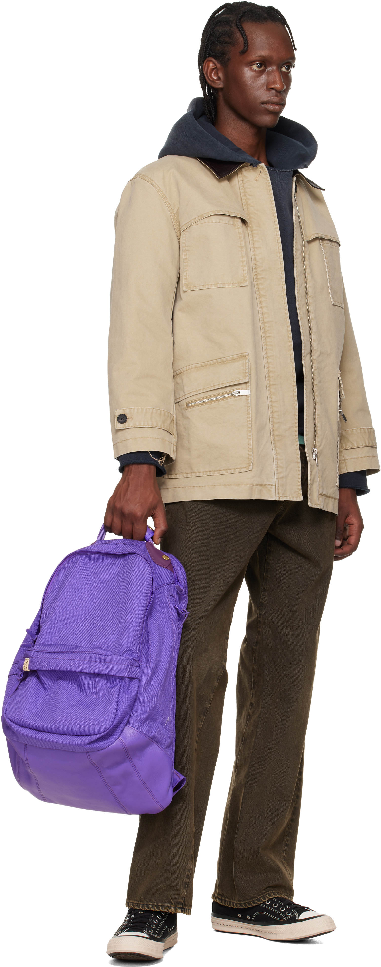 visvim - 블랙 스캐그웨이 로우탑 스니커즈