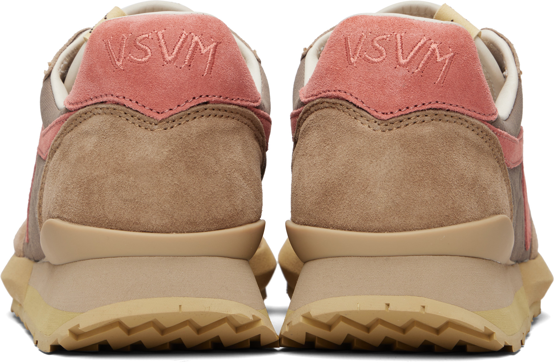 visvim - Baskets de course FKT taupe et rose