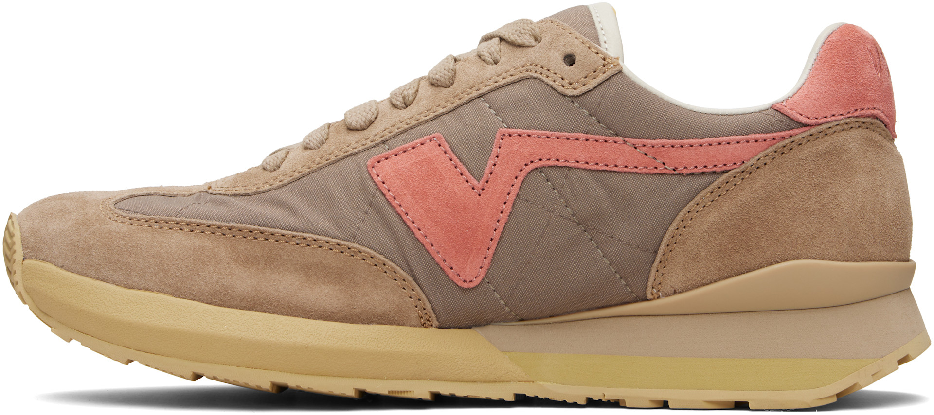visvim - Baskets de course FKT taupe et rose