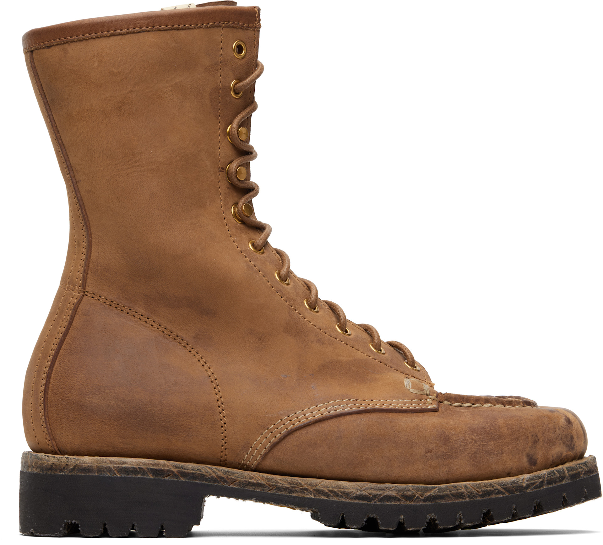 visvim - Bottes Scout brunes à bout de style mocassin