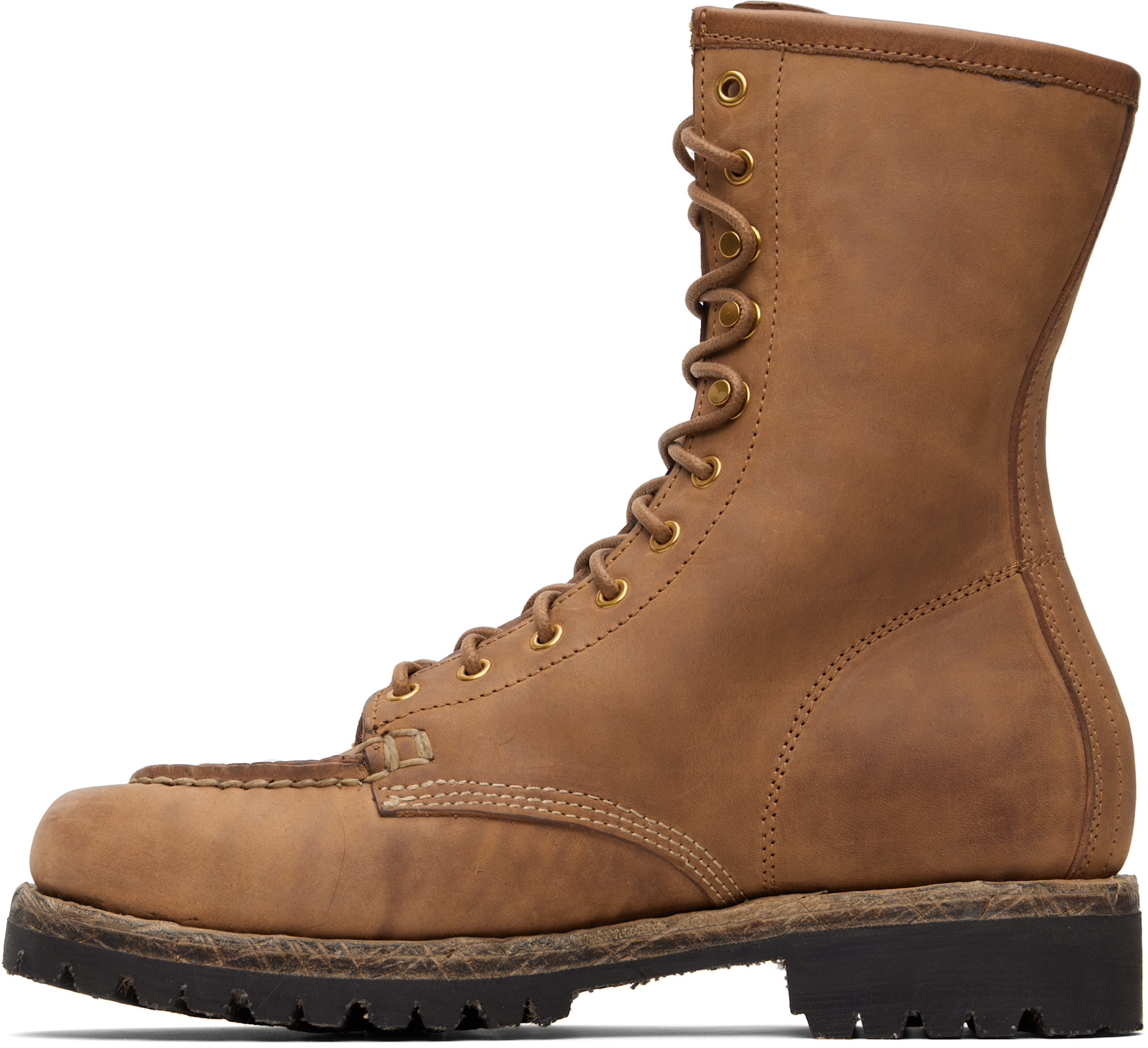 visvim - Bottes Scout brunes à bout de style mocassin