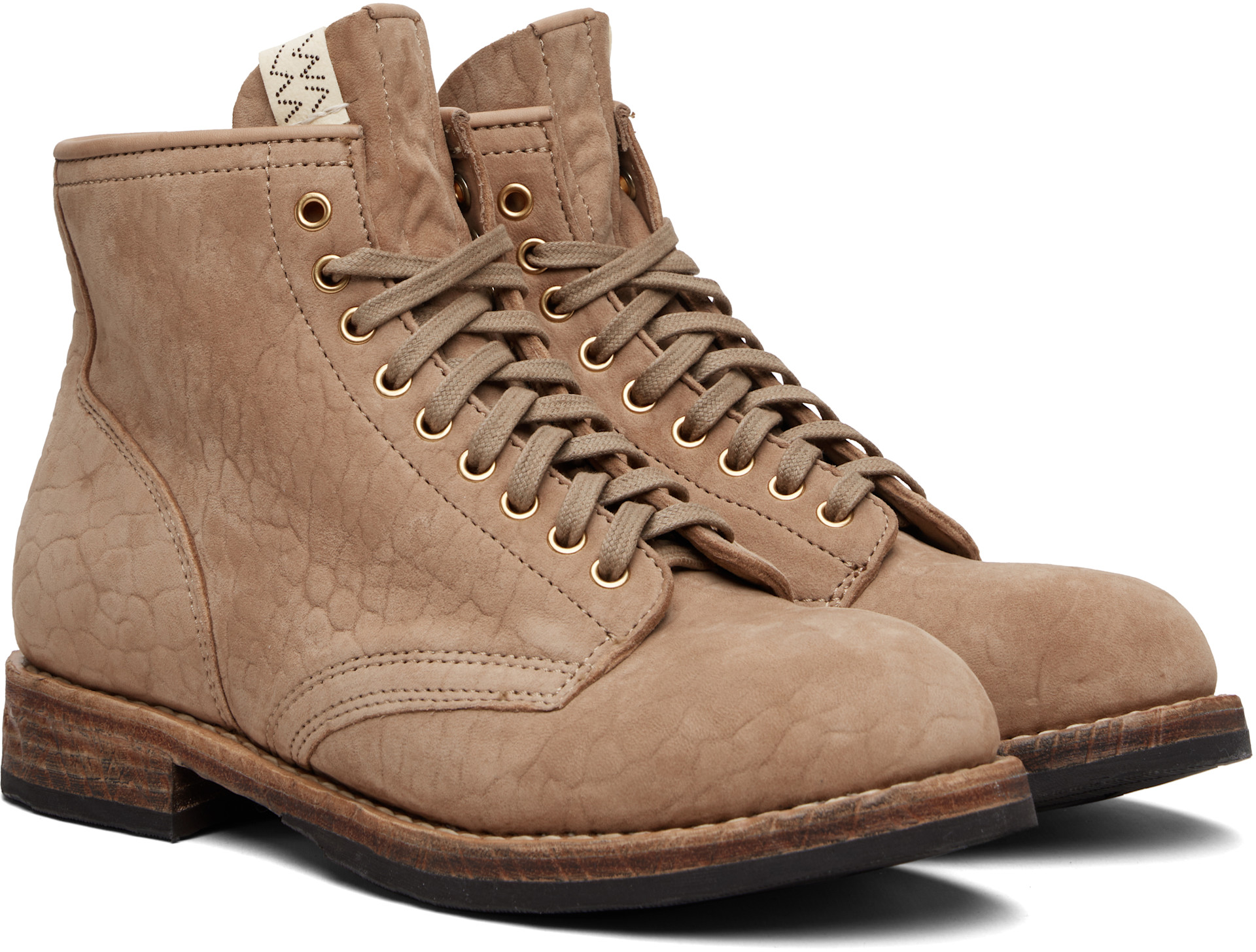 visvim - Bottines Brigadier beiges - FOLK