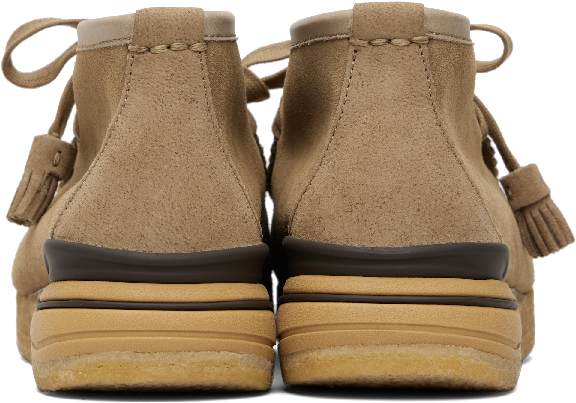 visvim: Beige Beuys Trekker-Folk Boots | SSENSE