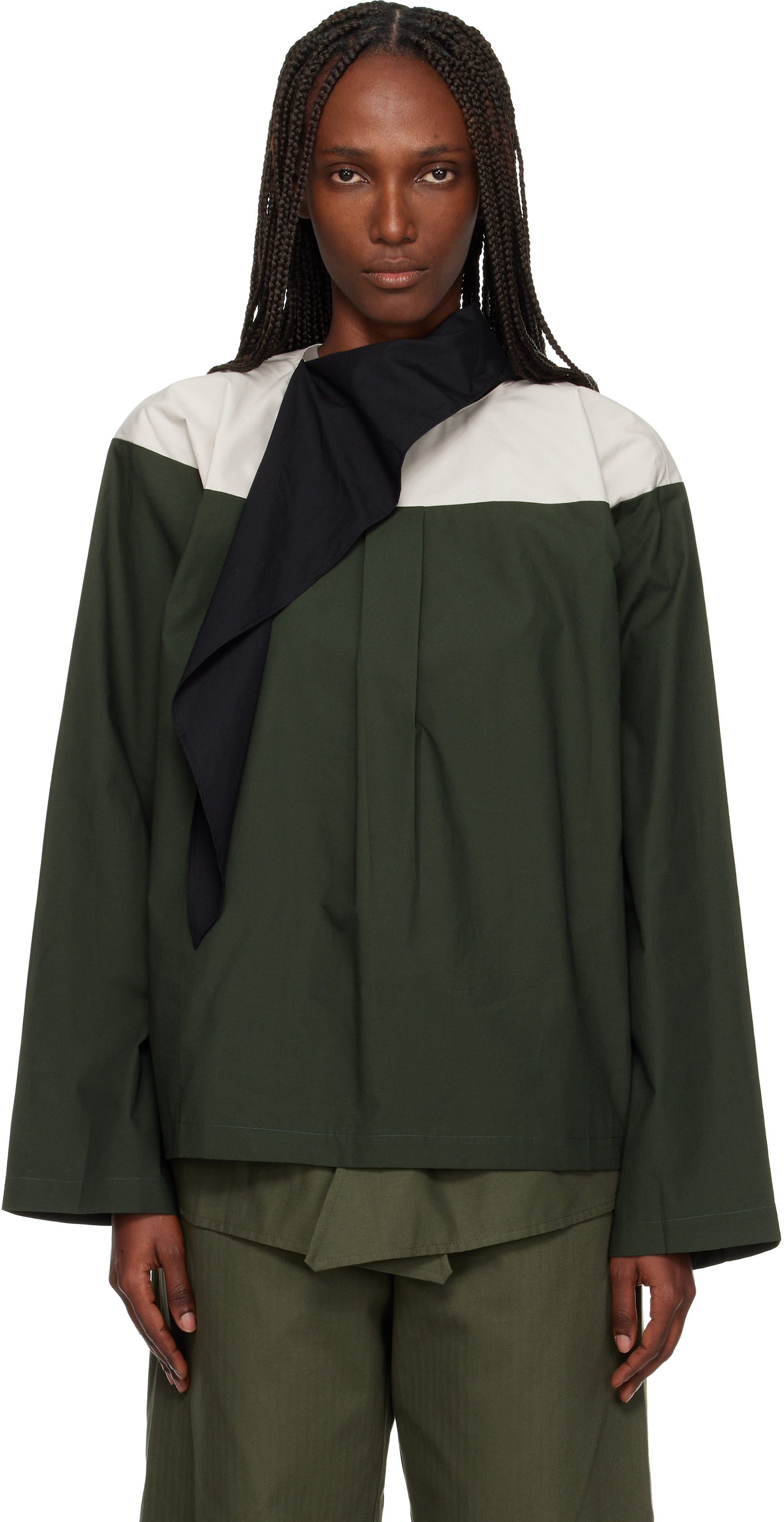 SC103 - Chemisier Compass vert