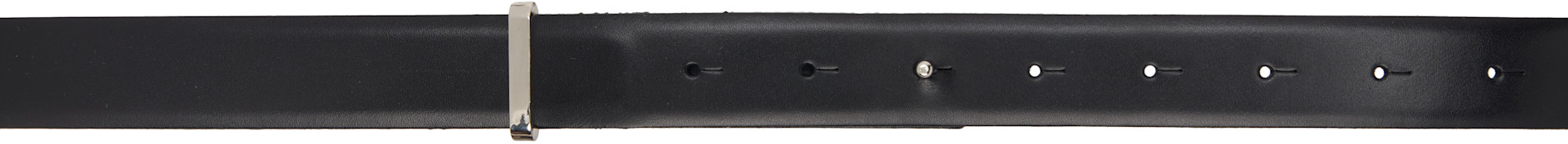 Toga Pulla: Black Double Buckle Belt | SSENSE